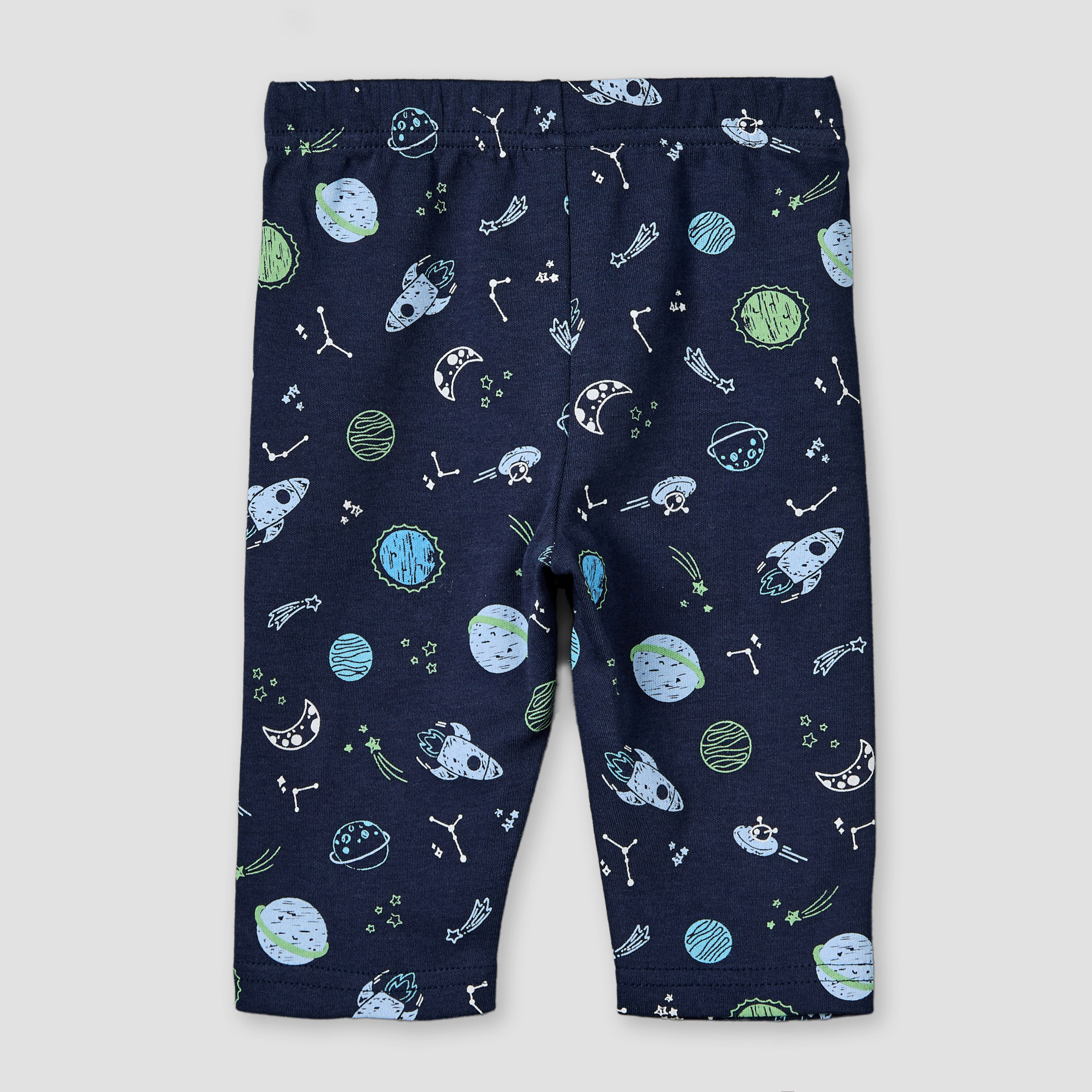 Juniors Cotton Round Neck Long Sleeves Pyjama Set with Space Print-baby-boys-clothing-nightwear-pyjamasets-image-5