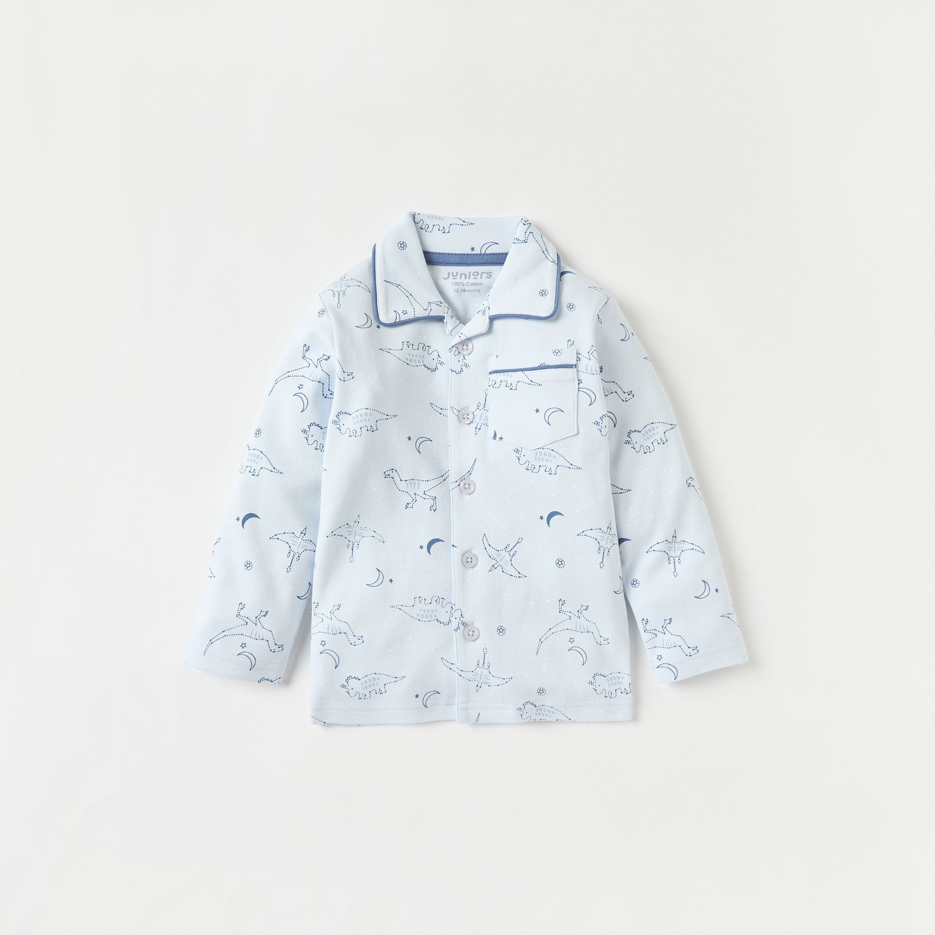 طقم بنطلون بيجاما وقميص بطبعات من جونيورز-baby-boys-clothing-nightwear-pyjamasets-image-2