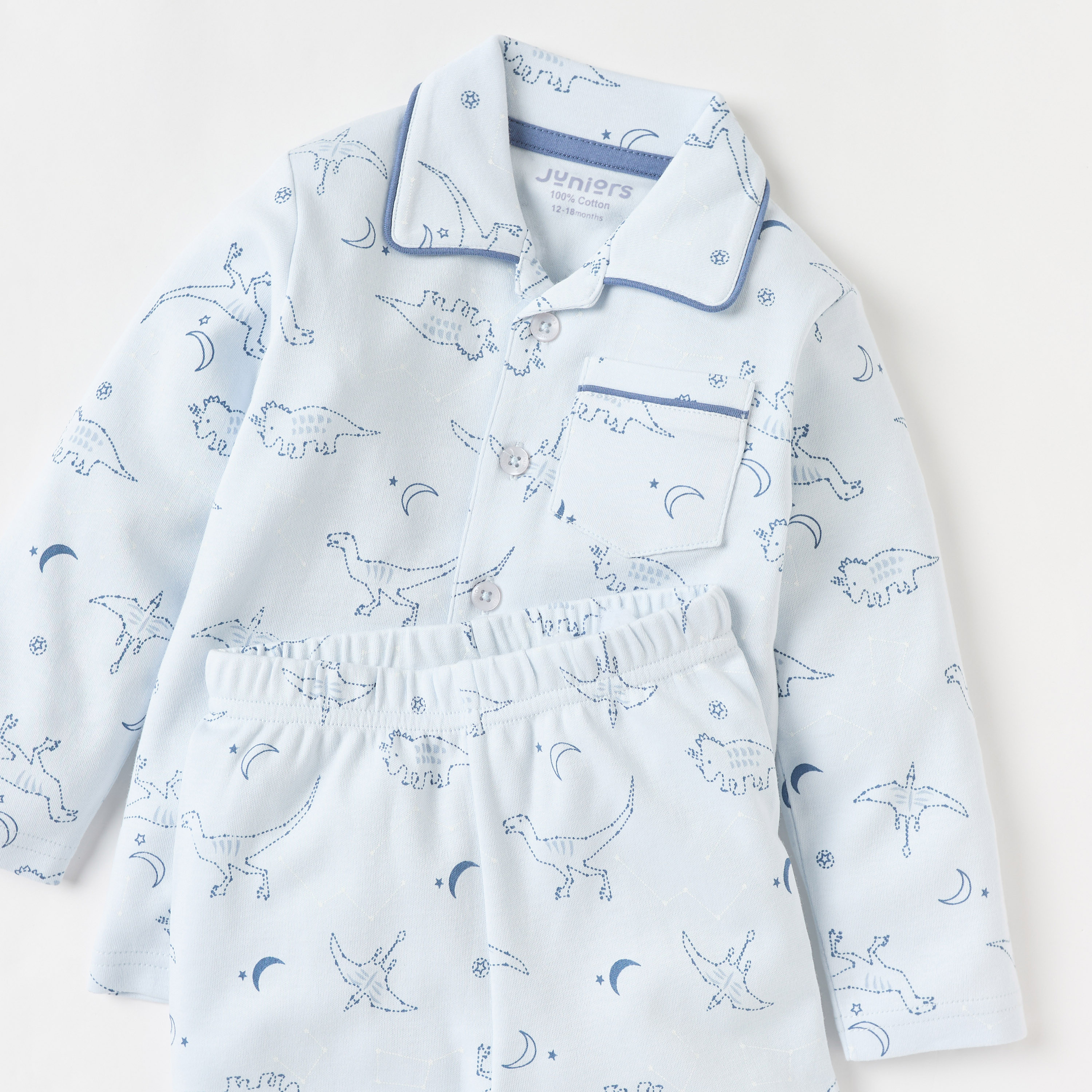 طقم بنطلون بيجاما وقميص بطبعات من جونيورز-baby-boys-clothing-nightwear-pyjamasets-image-4