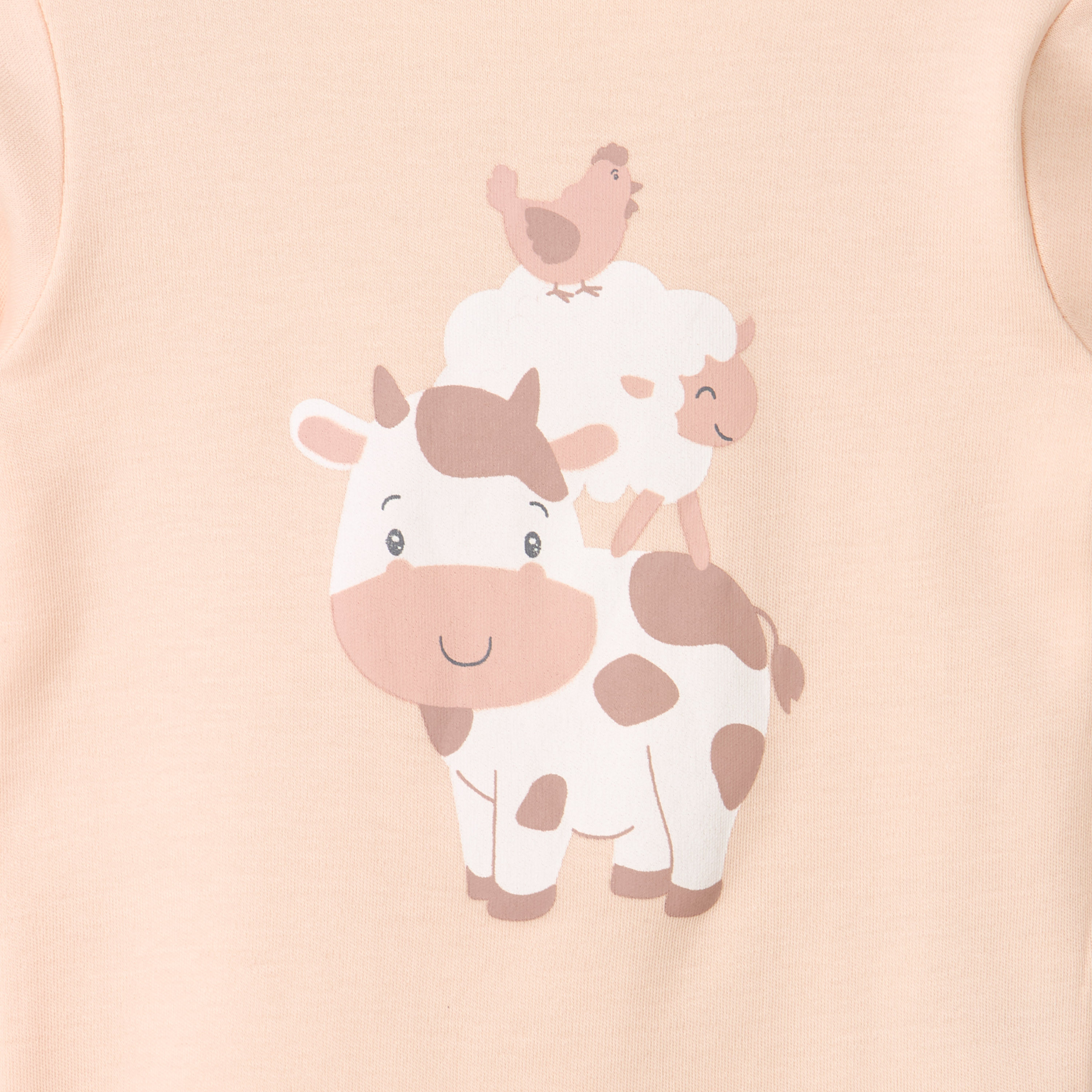 Pack of 4 Juniors Cotton Round Neck Long Sleeves Pyjama Set with Print-baby-girls-clothing-nightwear-pyjamasets-image-16