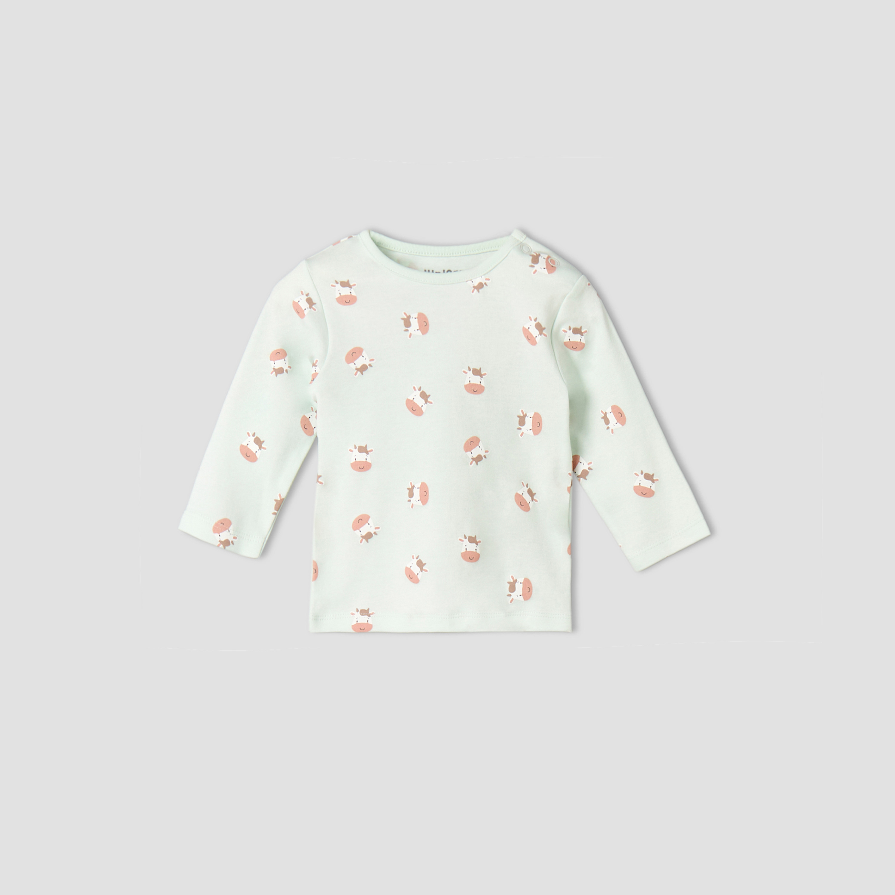 Pack of 4 Juniors Cotton Round Neck Long Sleeves Pyjama Set with Print-baby-girls-clothing-nightwear-pyjamasets-image-2