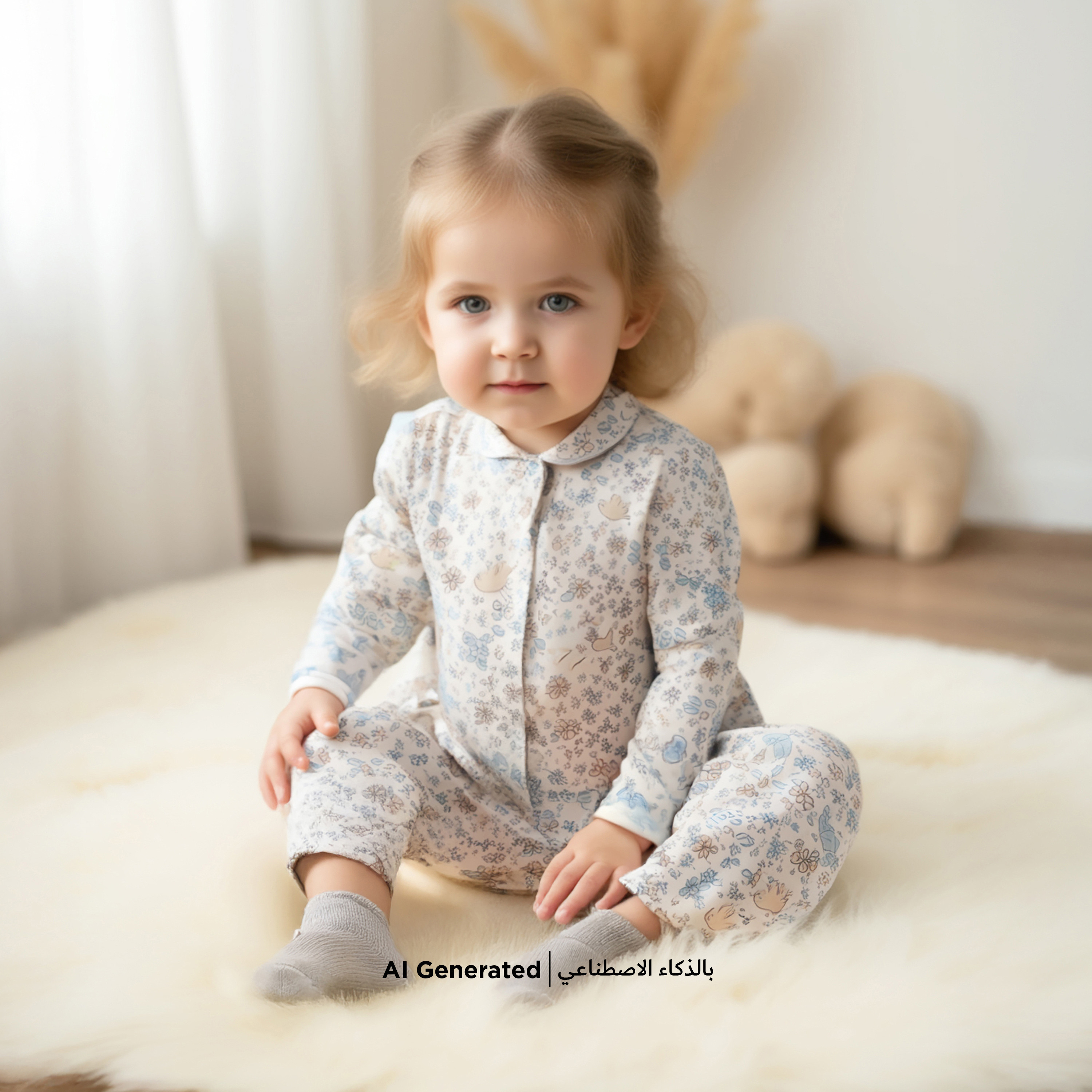 Juniors All-Over Floral Print Shirt and Pyjama Set-promo_babyshop_Buy3for89_KWT130126-image-1