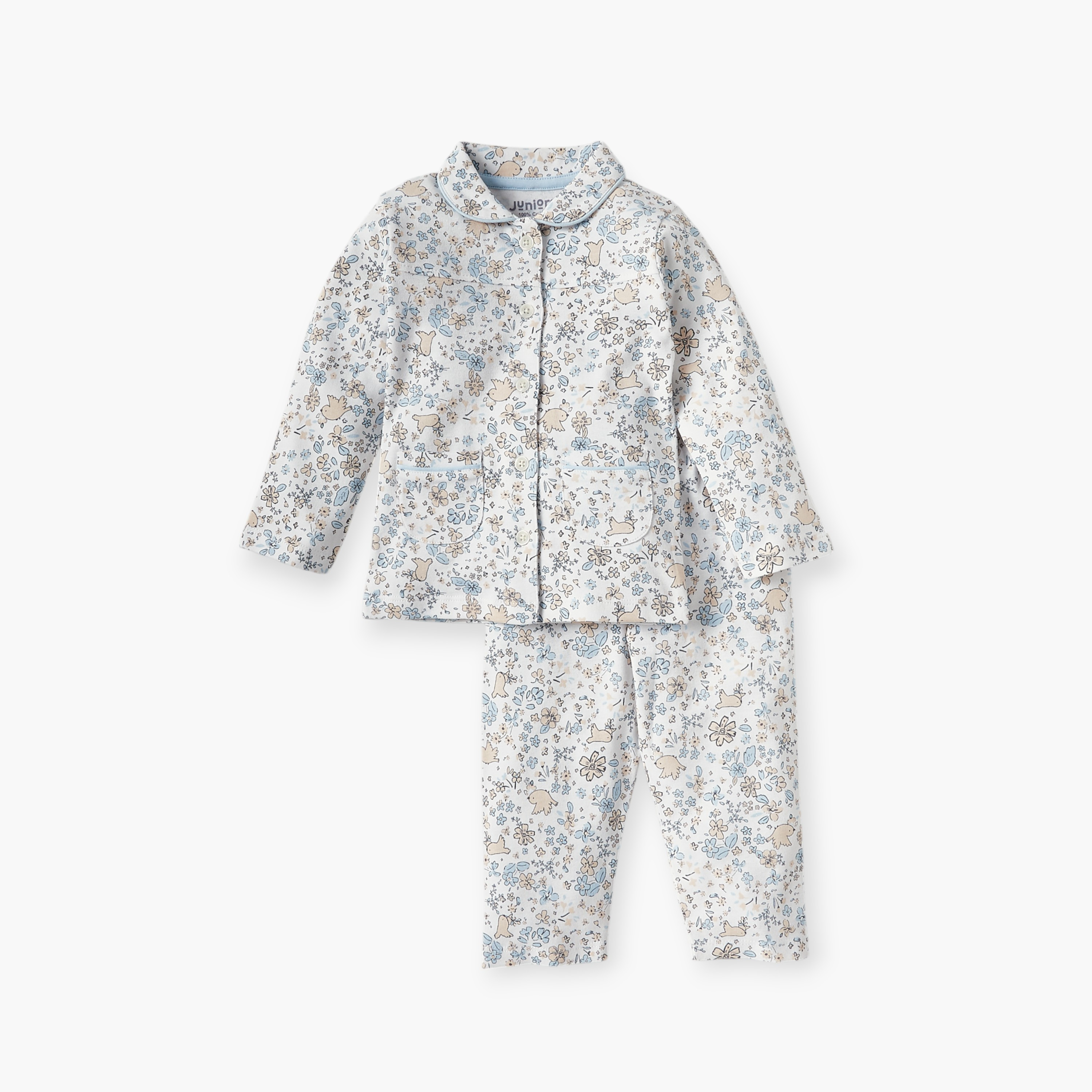 Juniors All-Over Floral Print Shirt and Pyjama Set-promo_babyshop_Buy3for89_KWT130126-image-2