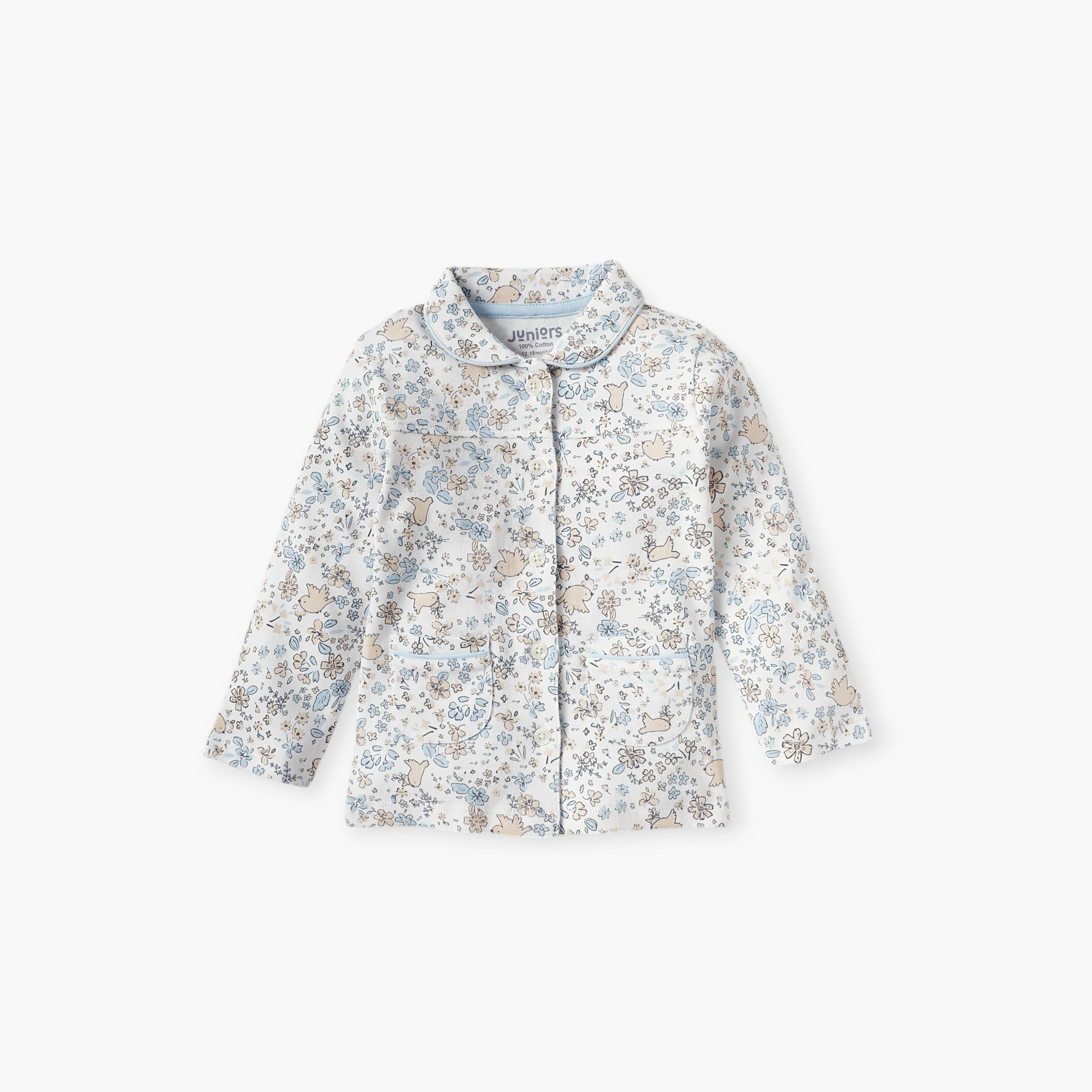Juniors All-Over Floral Print Shirt and Pyjama Set-promo_babyshop_Buy3for89_KWT130126-image-3