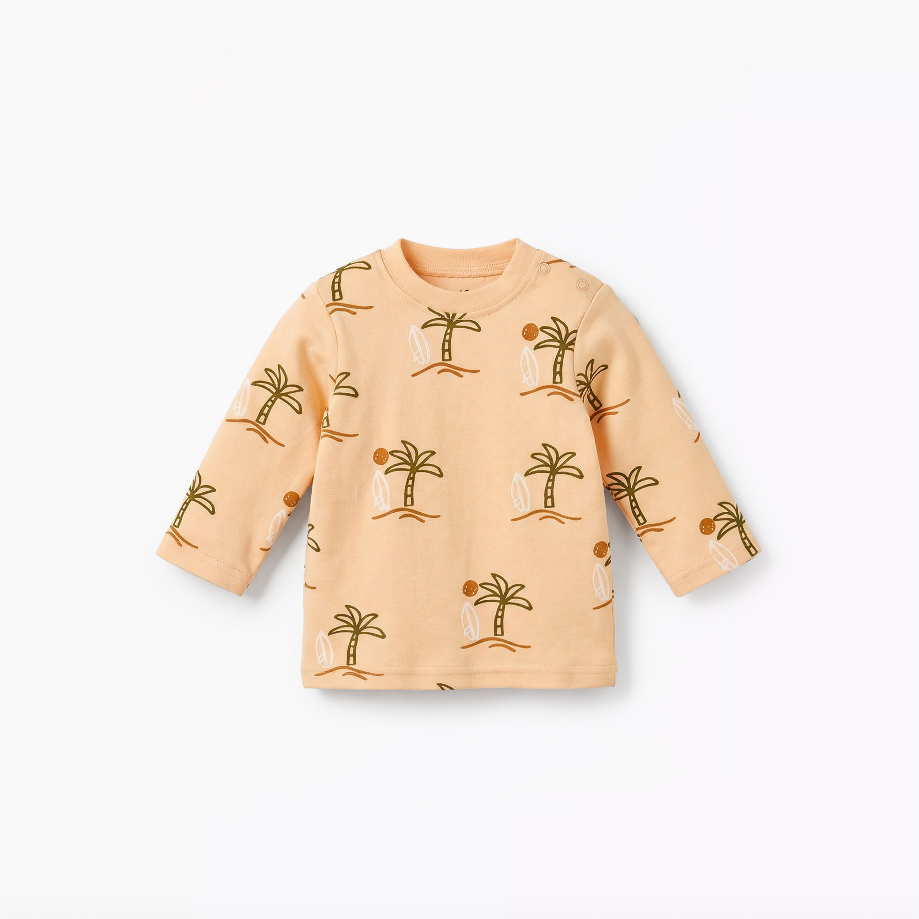طقم بيجاما قطن بياقة مستديرة وأكمام طويلة وطبعات من جونيورز-baby-boys-clothing-nightwear-pyjamasets-image-2