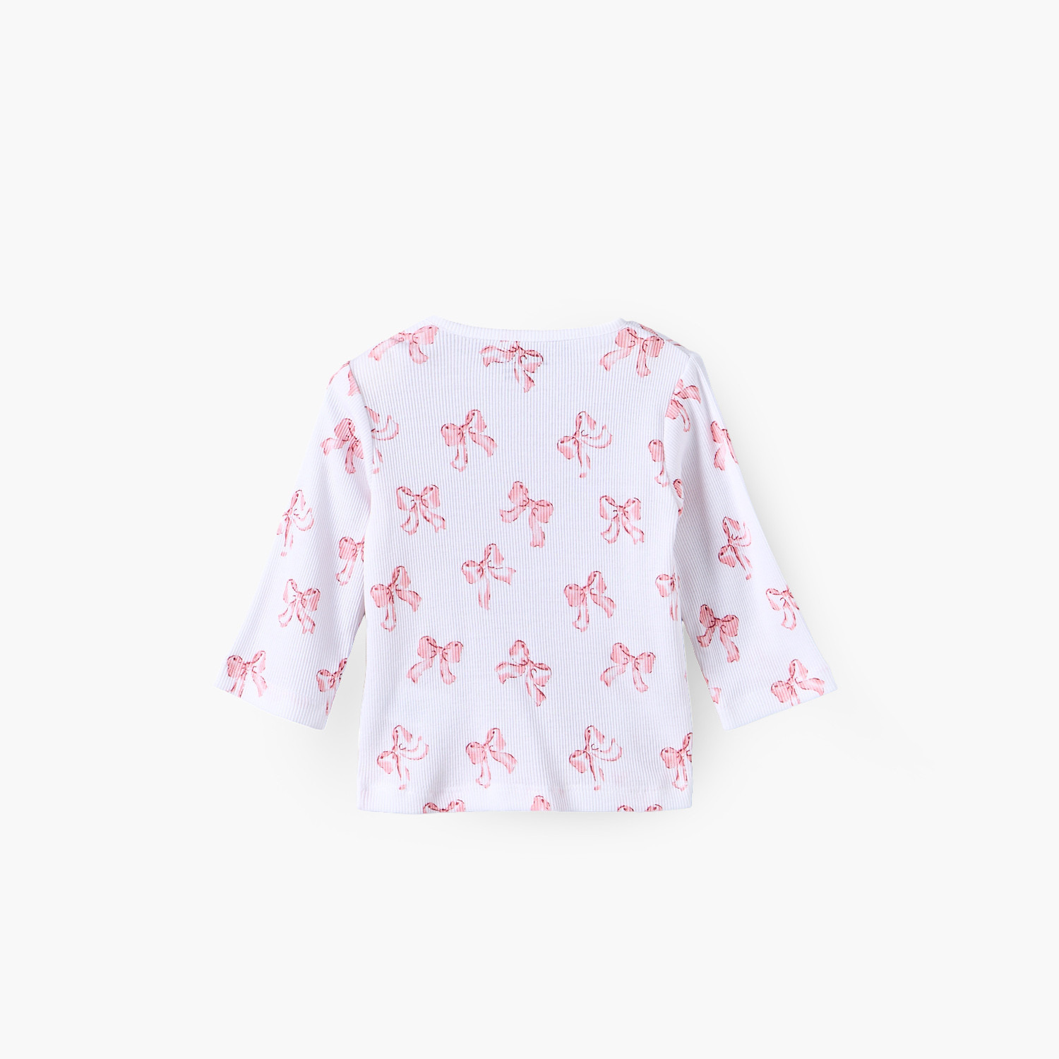 طقم بيجاما برقبة ضيقة وأكمام طويلة وطبعات فيونكات من جونيورز-baby-girls-clothing-nightwear-pyjamasets-image-5