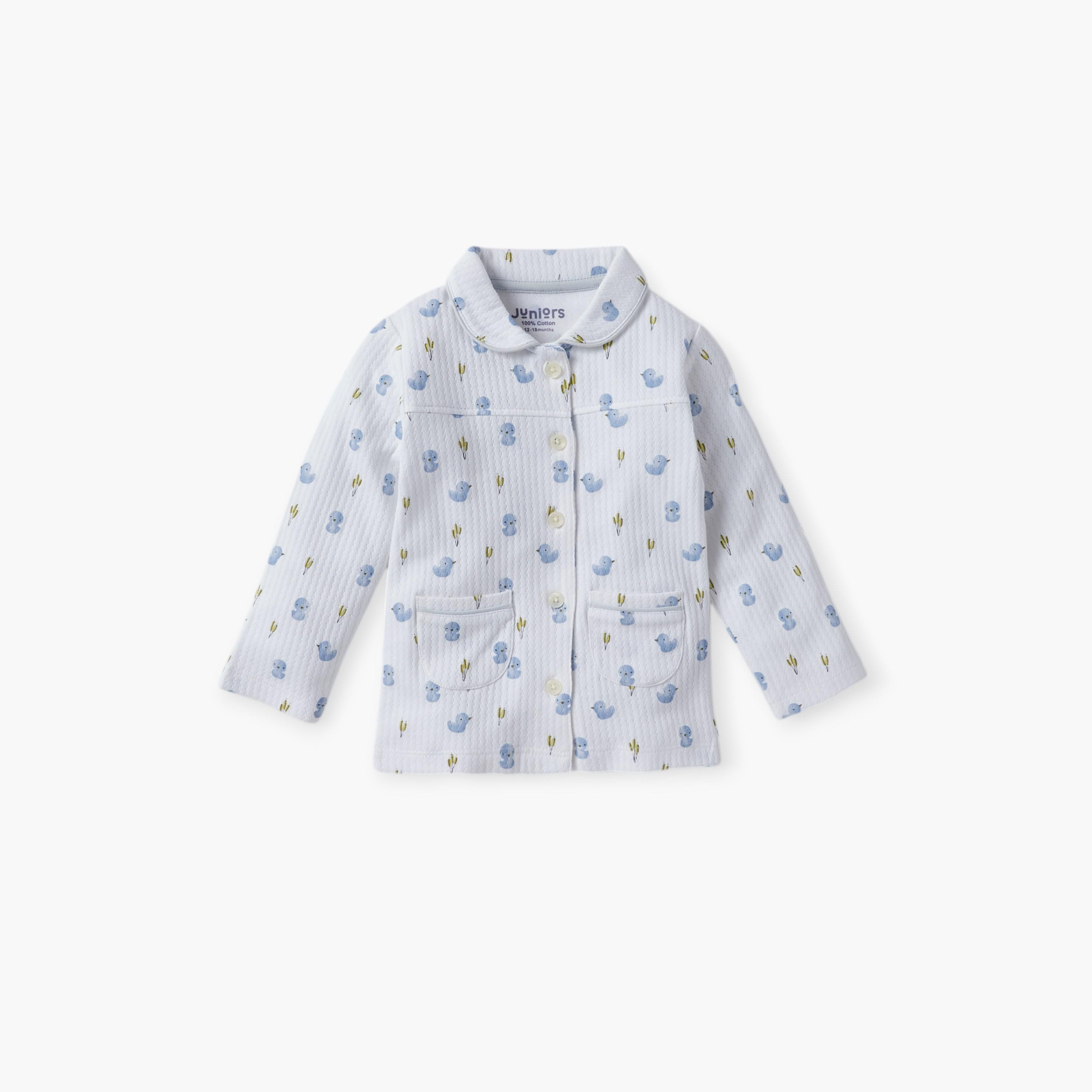 طقم بنطلون بيجاما وتيشيرت بأكمام طويلة وطبعات من جونيورز-baby-girls-clothing-nightwear-pyjamasets-image-2