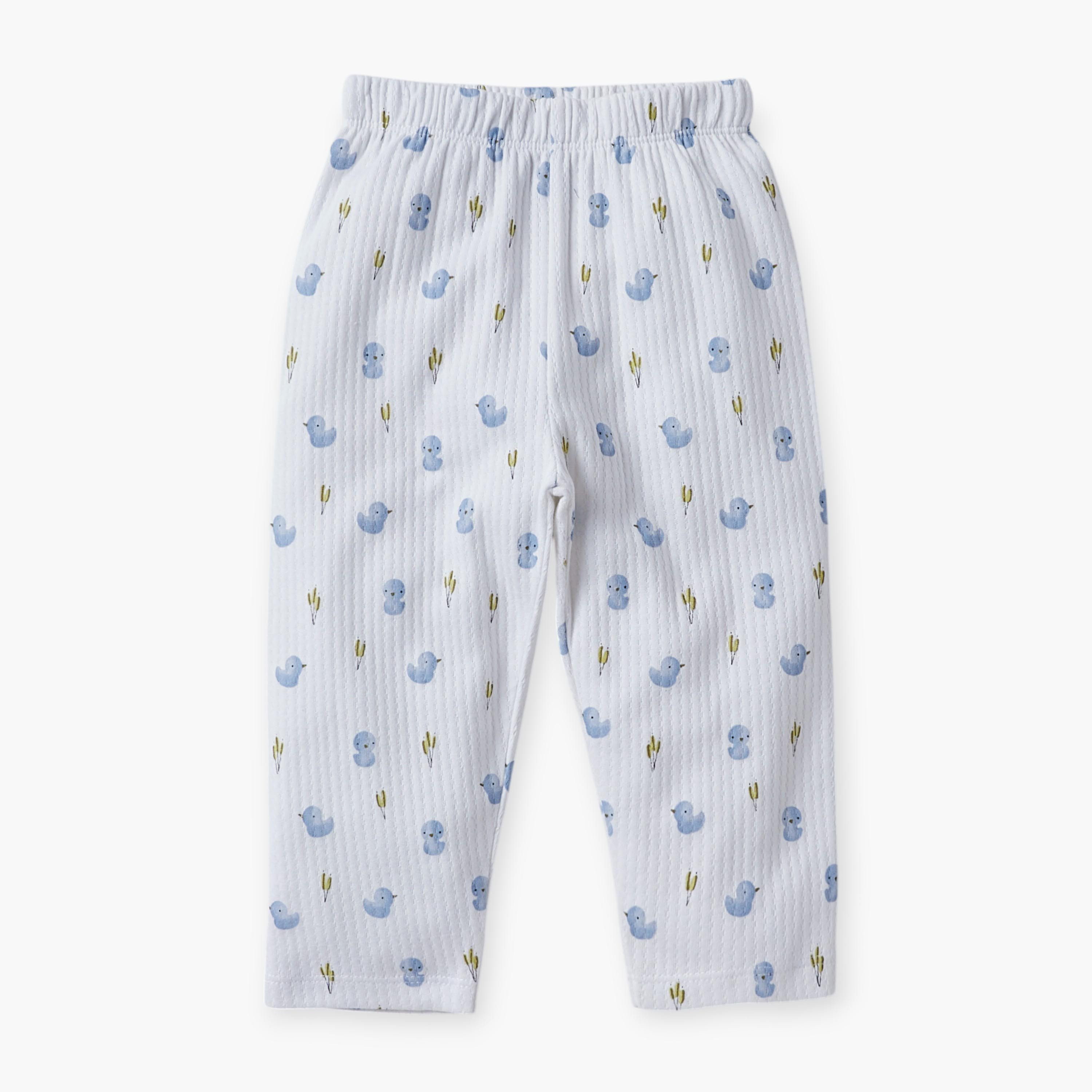 طقم بنطلون بيجاما وتيشيرت بأكمام طويلة وطبعات من جونيورز-baby-girls-clothing-nightwear-pyjamasets-image-3