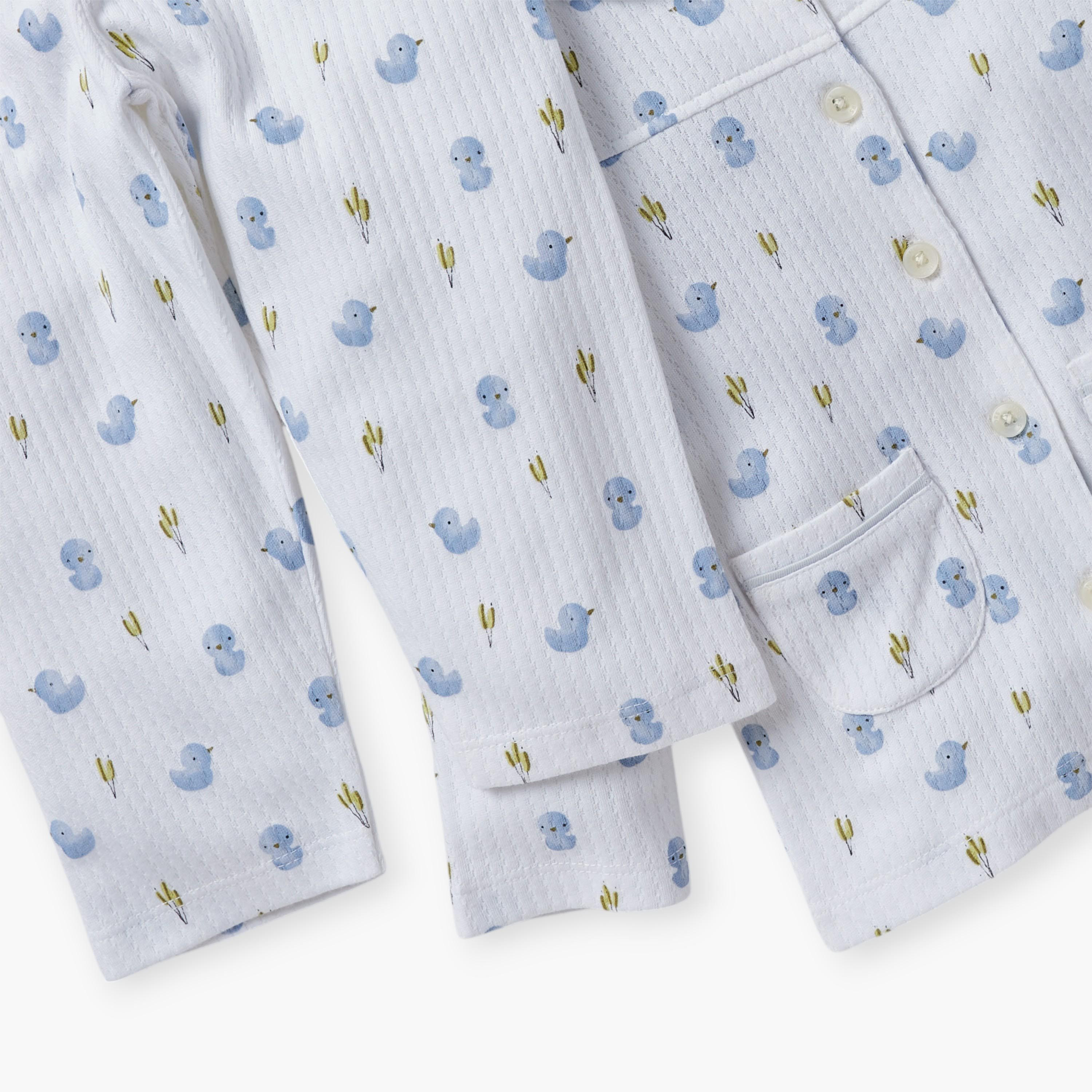 طقم بنطلون بيجاما وتيشيرت بأكمام طويلة وطبعات من جونيورز-baby-girls-clothing-nightwear-pyjamasets-image-5