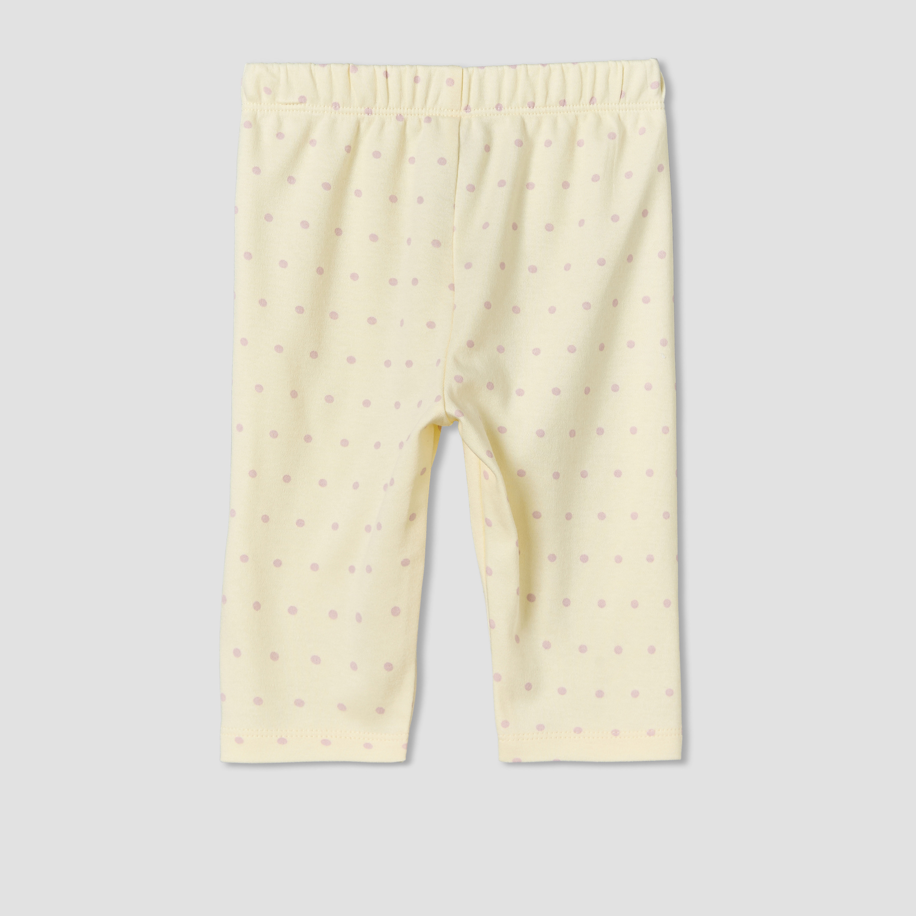 بيجاما قطنية للأطفال برقبة دائرية وأكمام طويلة مطبوعة بنقاط-baby-girls-clothing-nightwear-pyjamasets-image-5