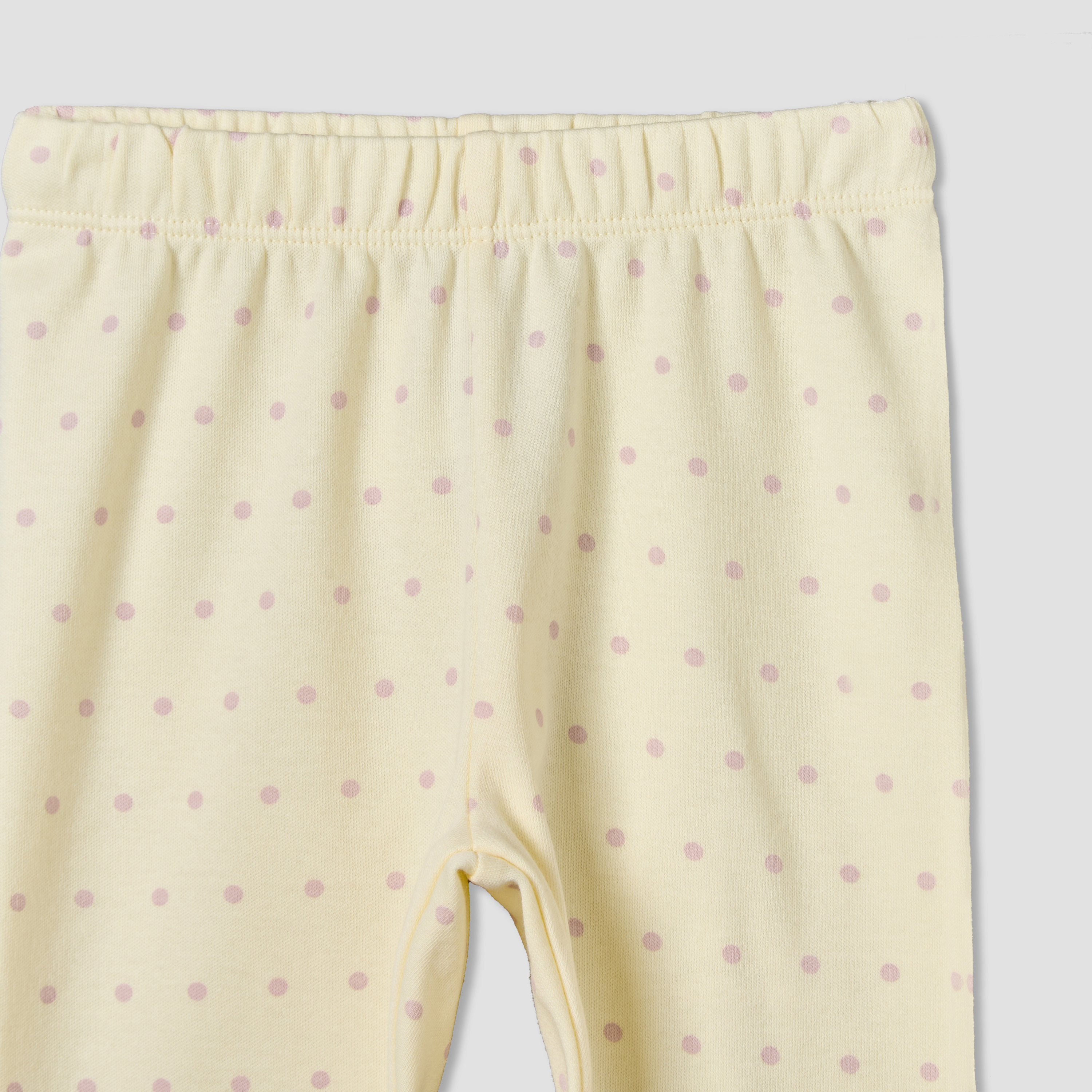 بيجاما قطنية للأطفال برقبة دائرية وأكمام طويلة مطبوعة بنقاط-baby-girls-clothing-nightwear-pyjamasets-image-8