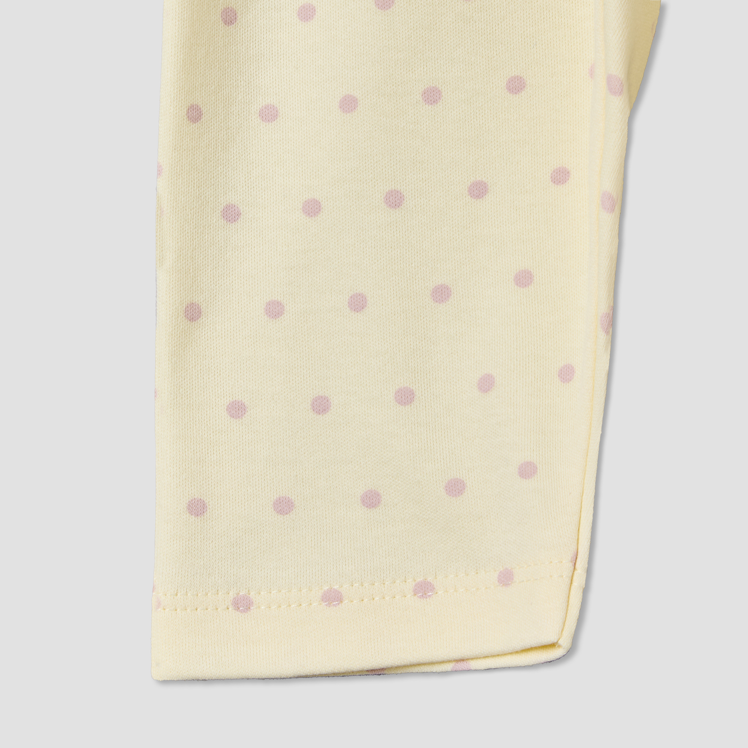 بيجاما قطنية للأطفال برقبة دائرية وأكمام طويلة مطبوعة بنقاط-baby-girls-clothing-nightwear-pyjamasets-image-9