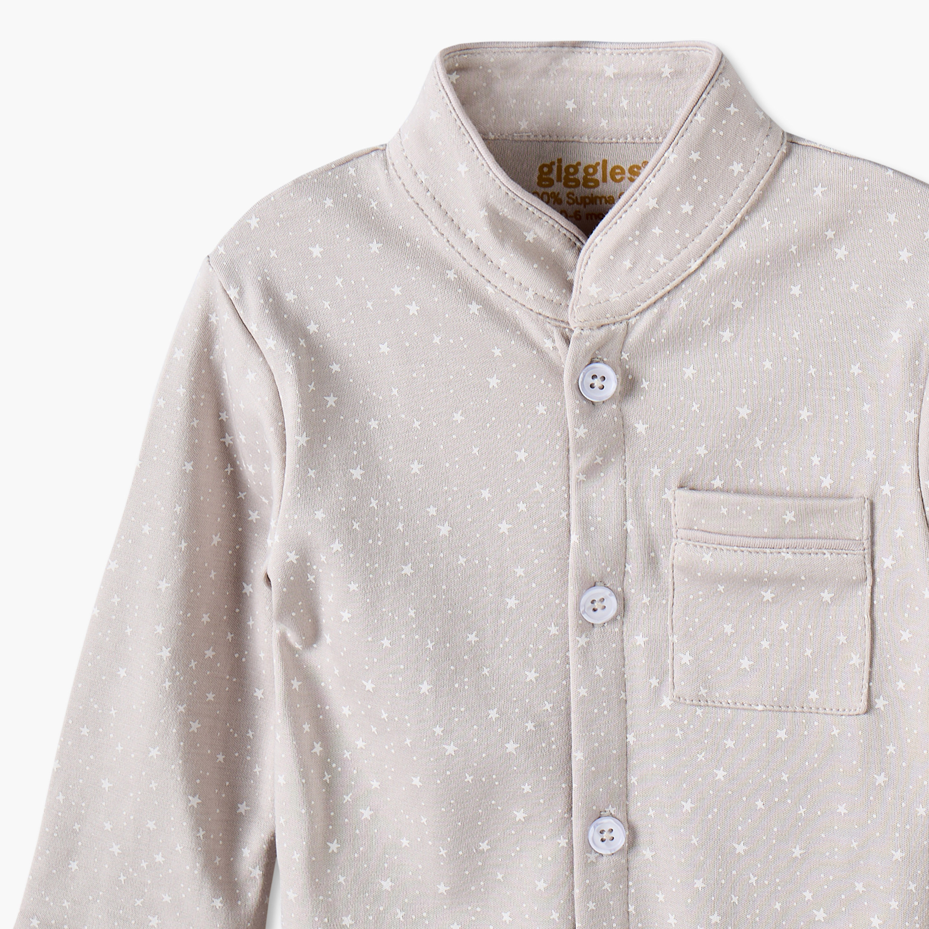 Juniors Cotton Mandarin Collar Long Sleeves Pyjama Set with Star Print-baby-boys-clothing-nightwear-pyjamasets-image-7
