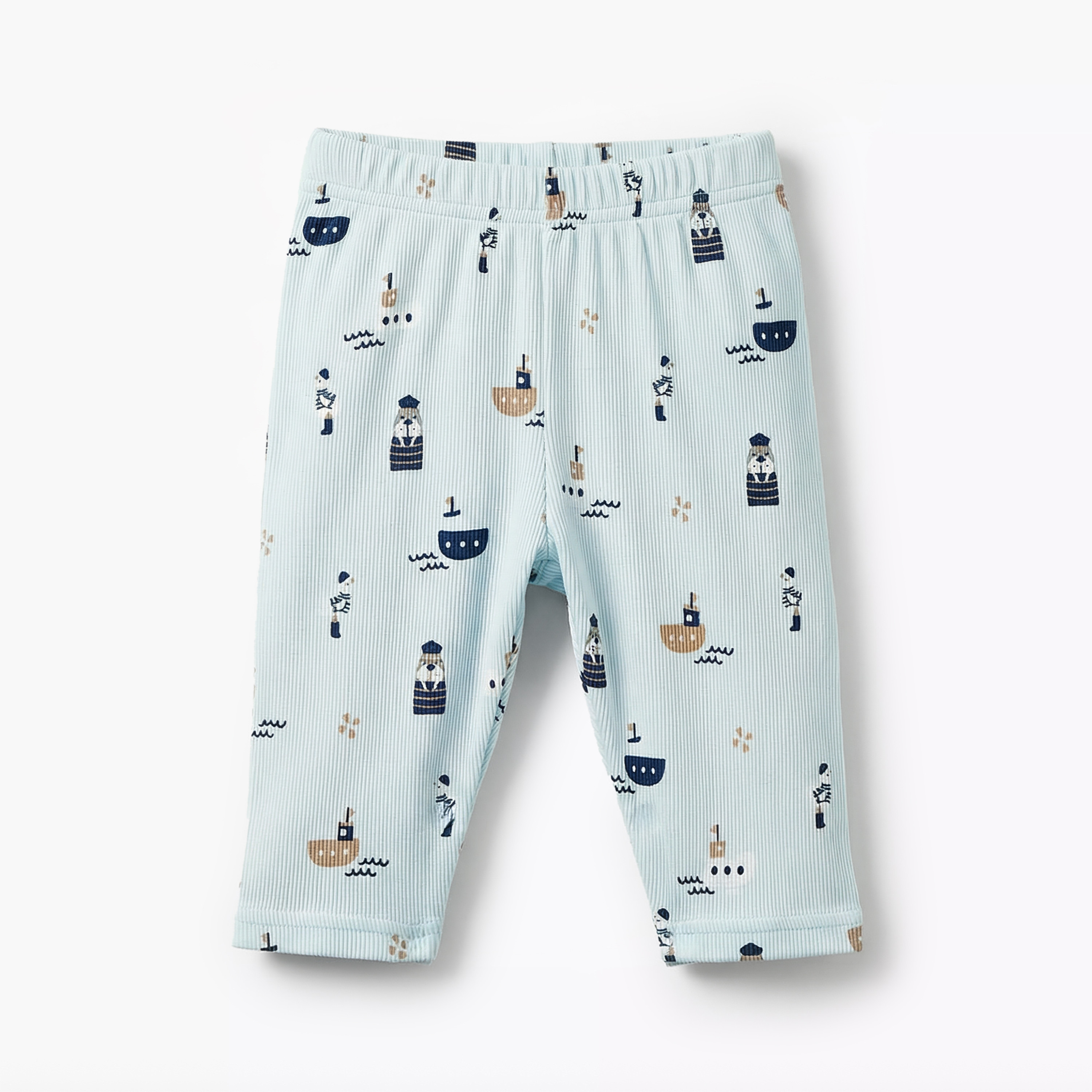 Juniors Cotton Round Neck Long Sleeves Pyjama Set with Nautical Print-baby-boys-clothing-nightwear-pyjamasets-image-4