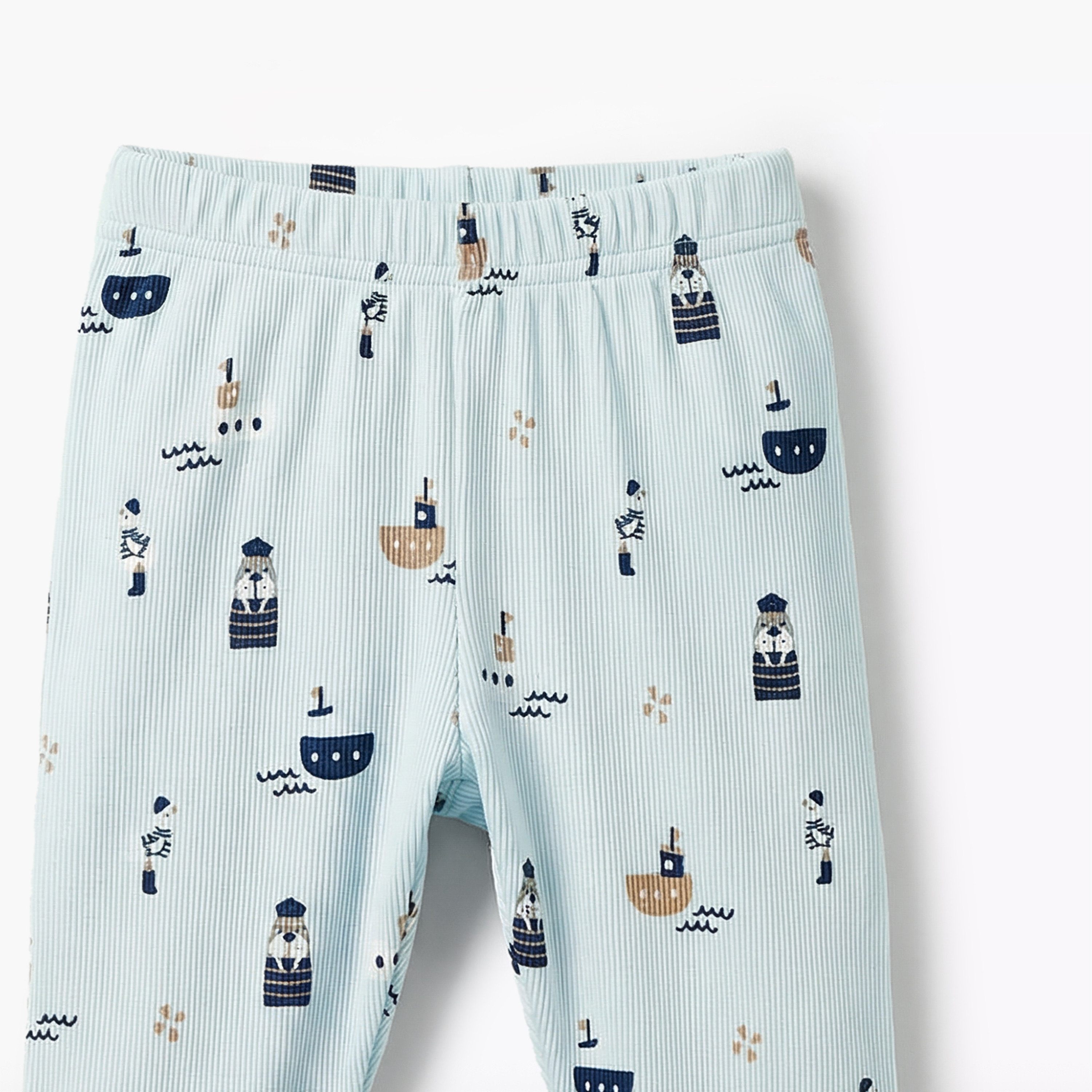 Juniors Cotton Round Neck Long Sleeves Pyjama Set with Nautical Print-baby-boys-clothing-nightwear-pyjamasets-image-6