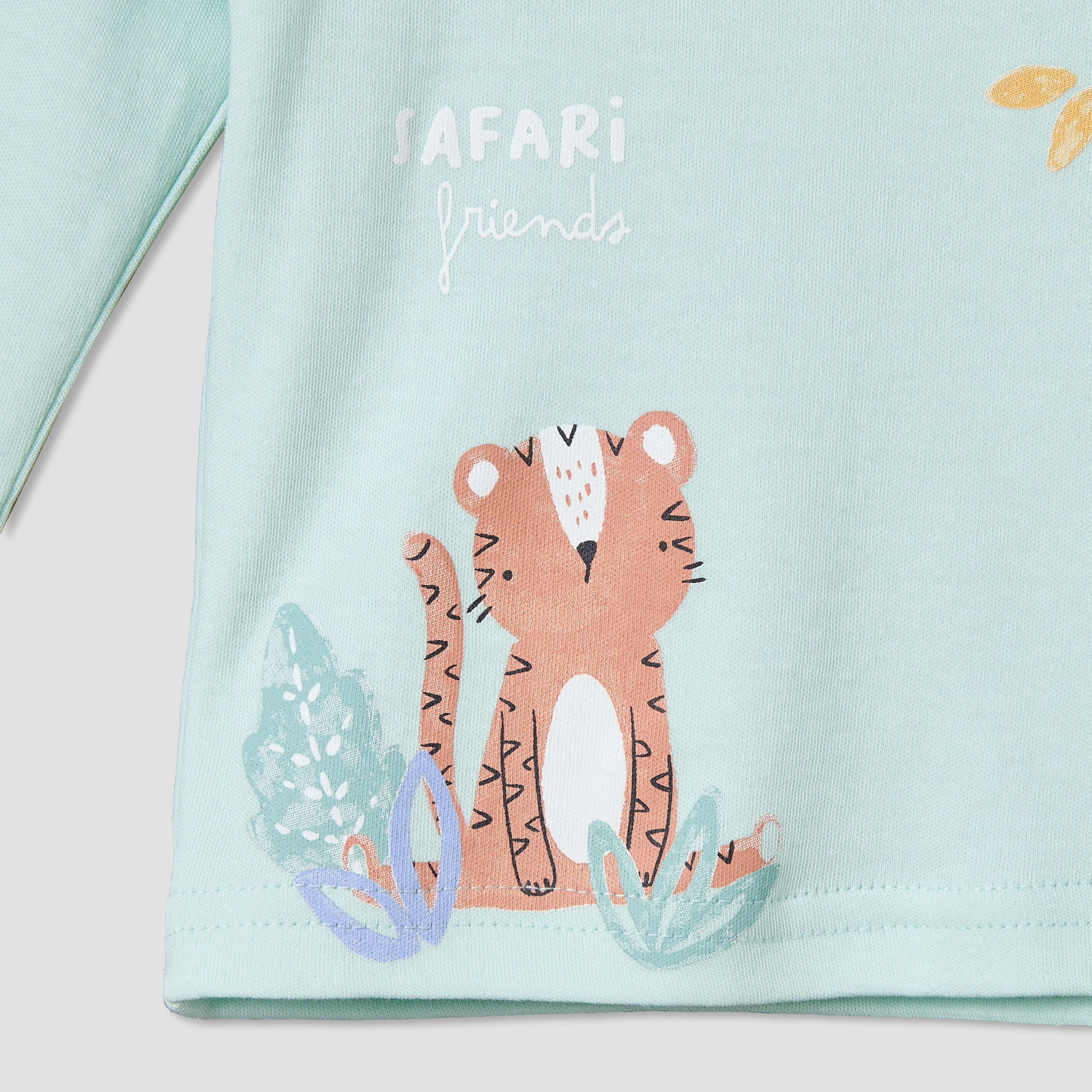 Juniors Cotton Round Neck Long Sleeves Pyjama Set with Safari Print-baby-boys-clothing-nightwear-pyjamasets-image-7