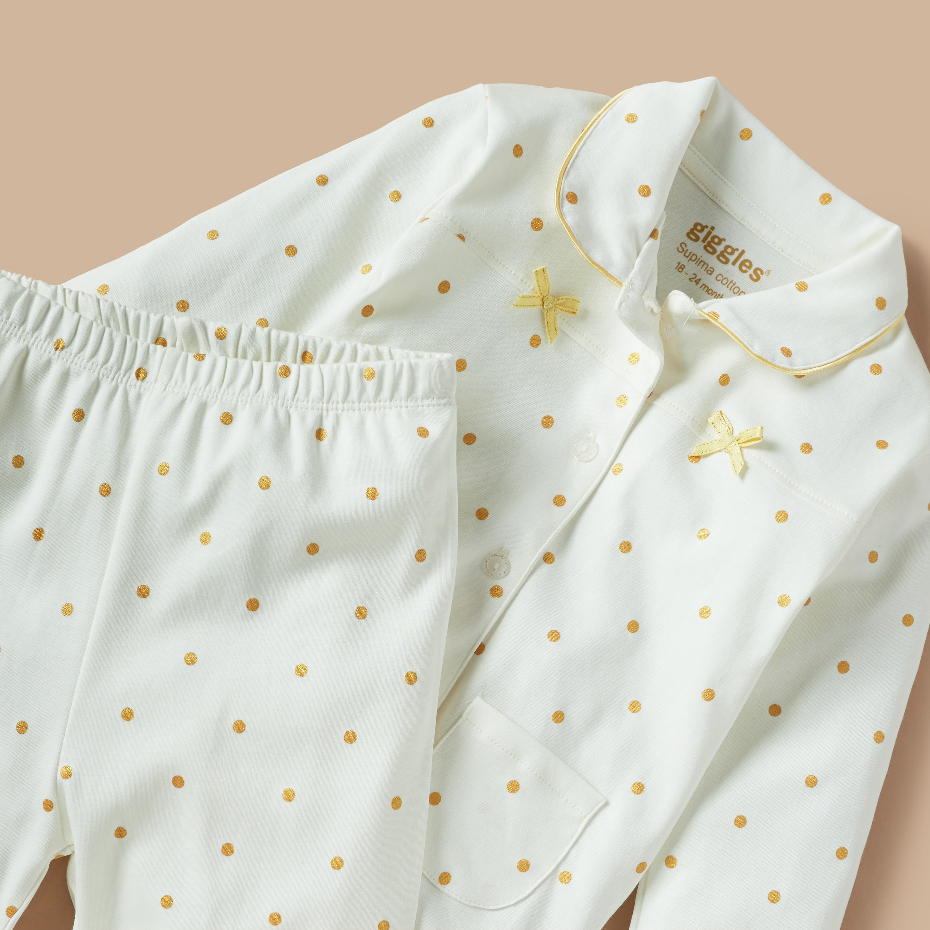 Juniors All-Over Polka Dot Print Shirt and Pyjama Set-baby-girls-clothing-nightwear-pyjamasets-image-4