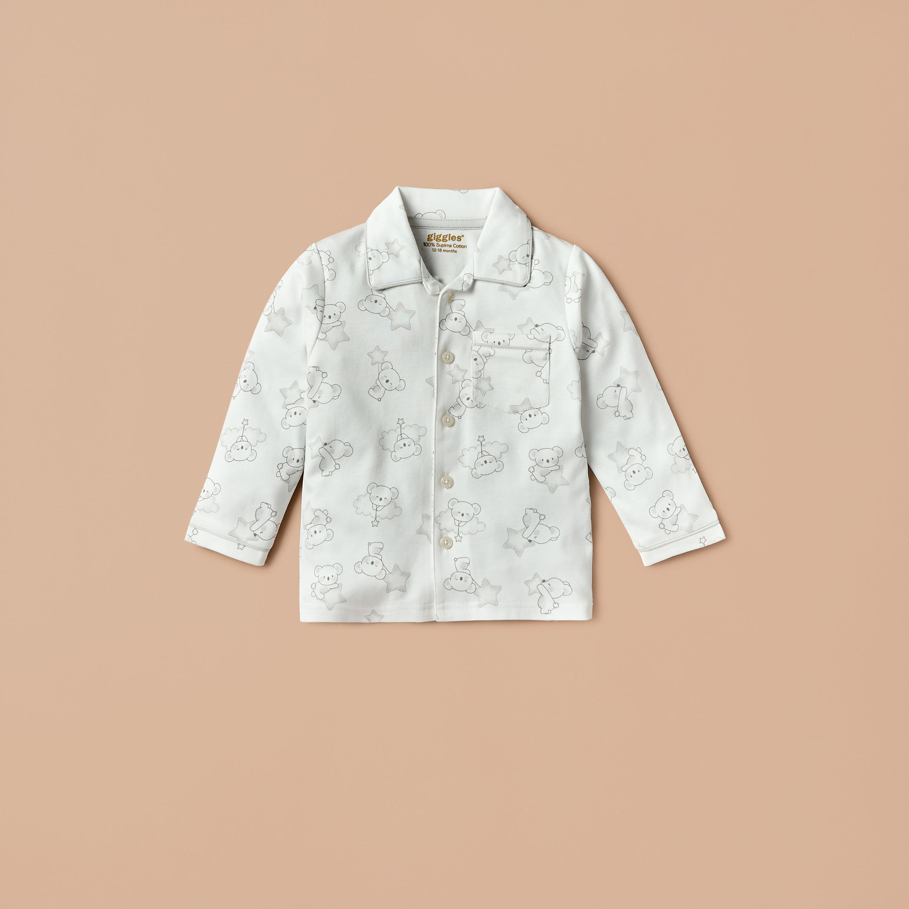 طقم بنطلون بيجاما وقميص بطبعات كوالا من جيجلز-baby-boys-clothing-nightwear-pyjamasets-image-2