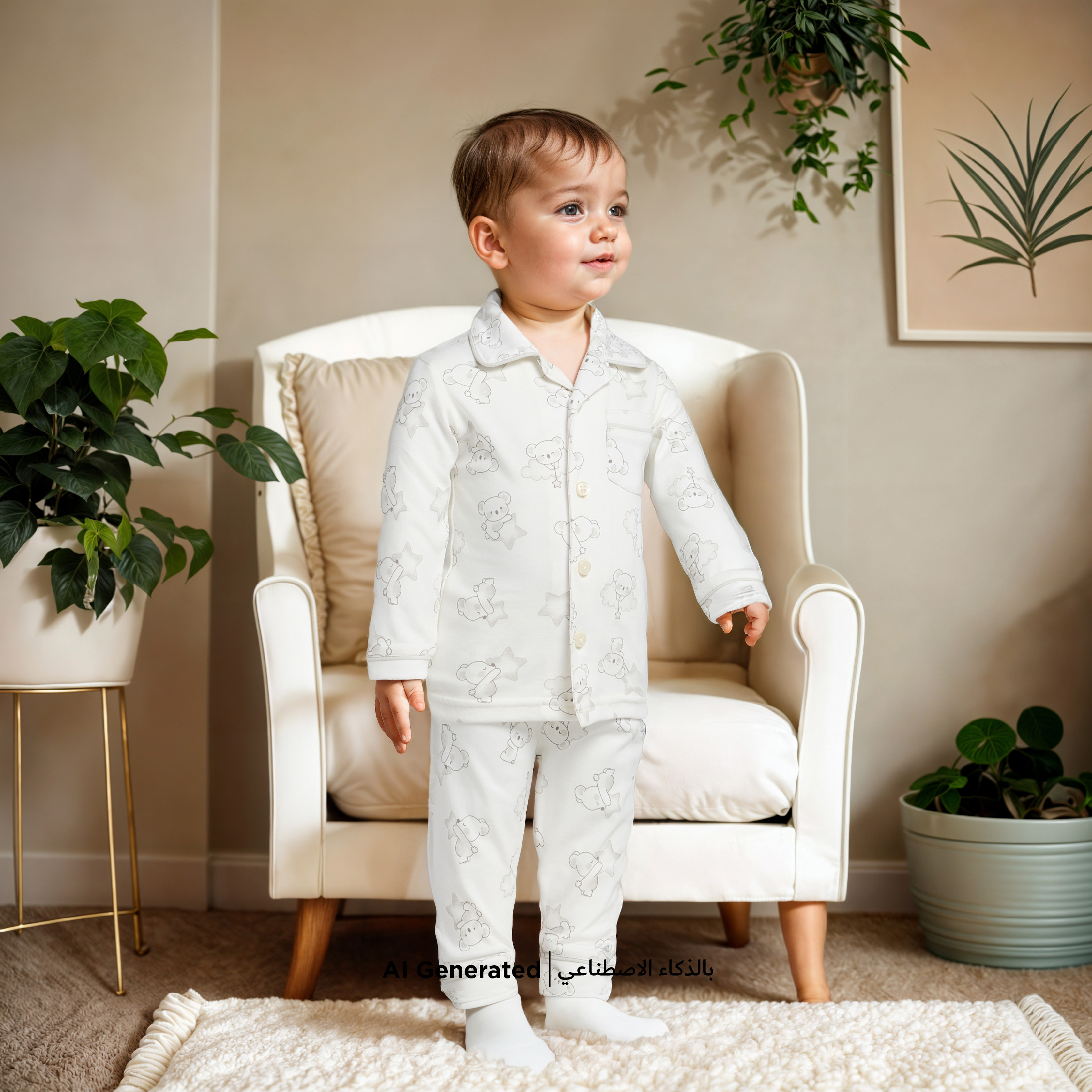 طقم بنطلون بيجاما وقميص بطبعات كوالا من جيجلز-baby-boys-clothing-nightwear-pyjamasets-image-6