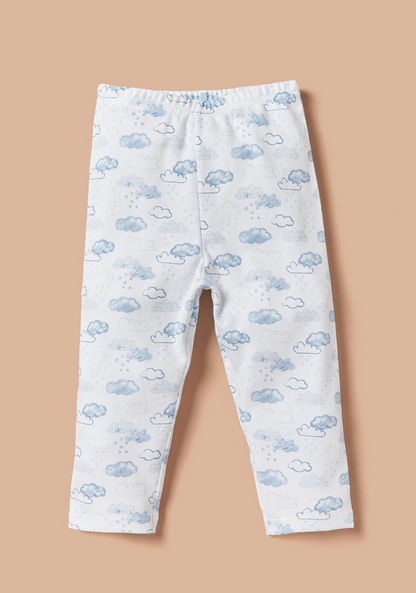 Juniors Cloud Print Shirt and Pyjama Set-Pyjama Sets-image-2