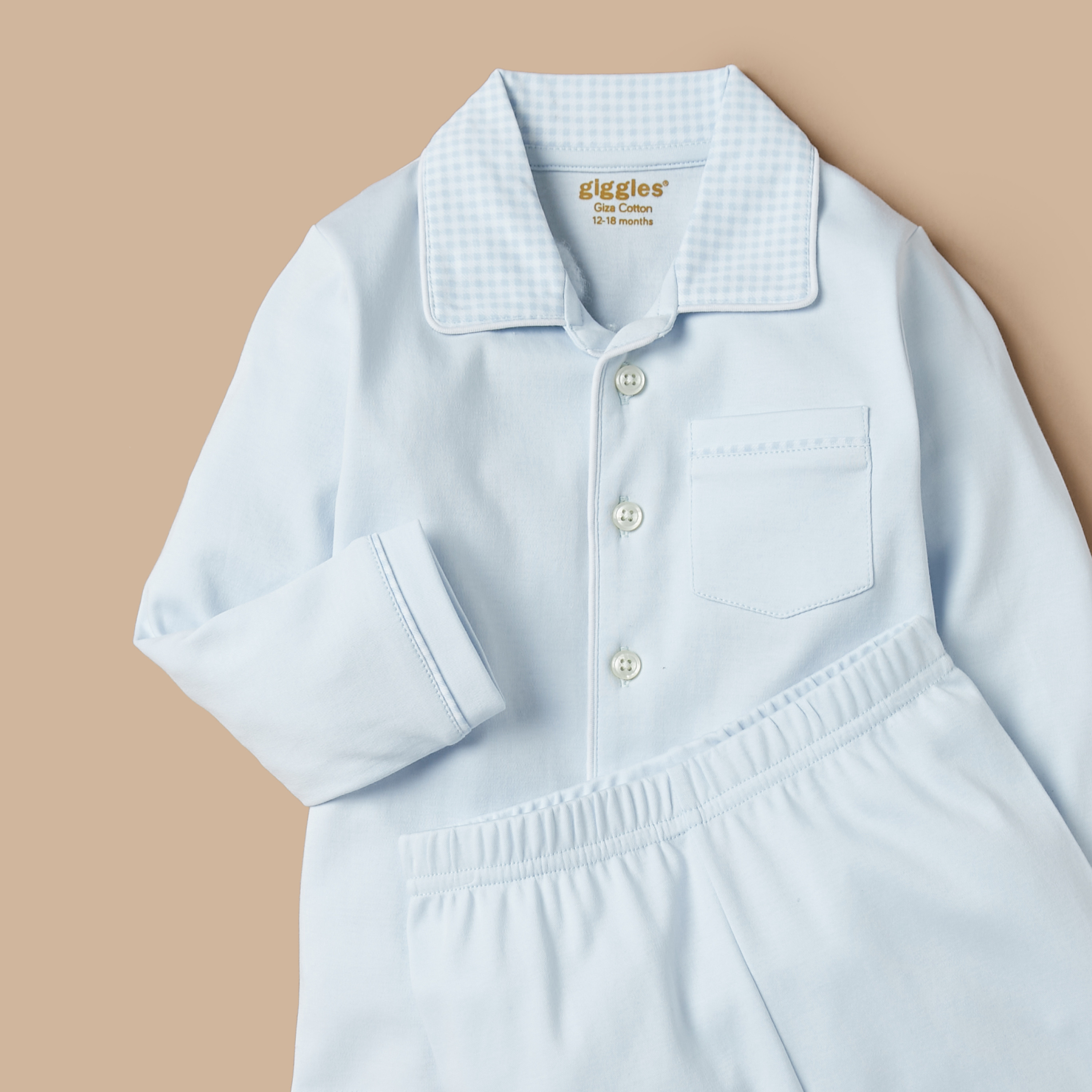 Giggles Solid Shirt and Pyjama Set-baby-boys-clothing-nightwear-pyjamasets-image-4