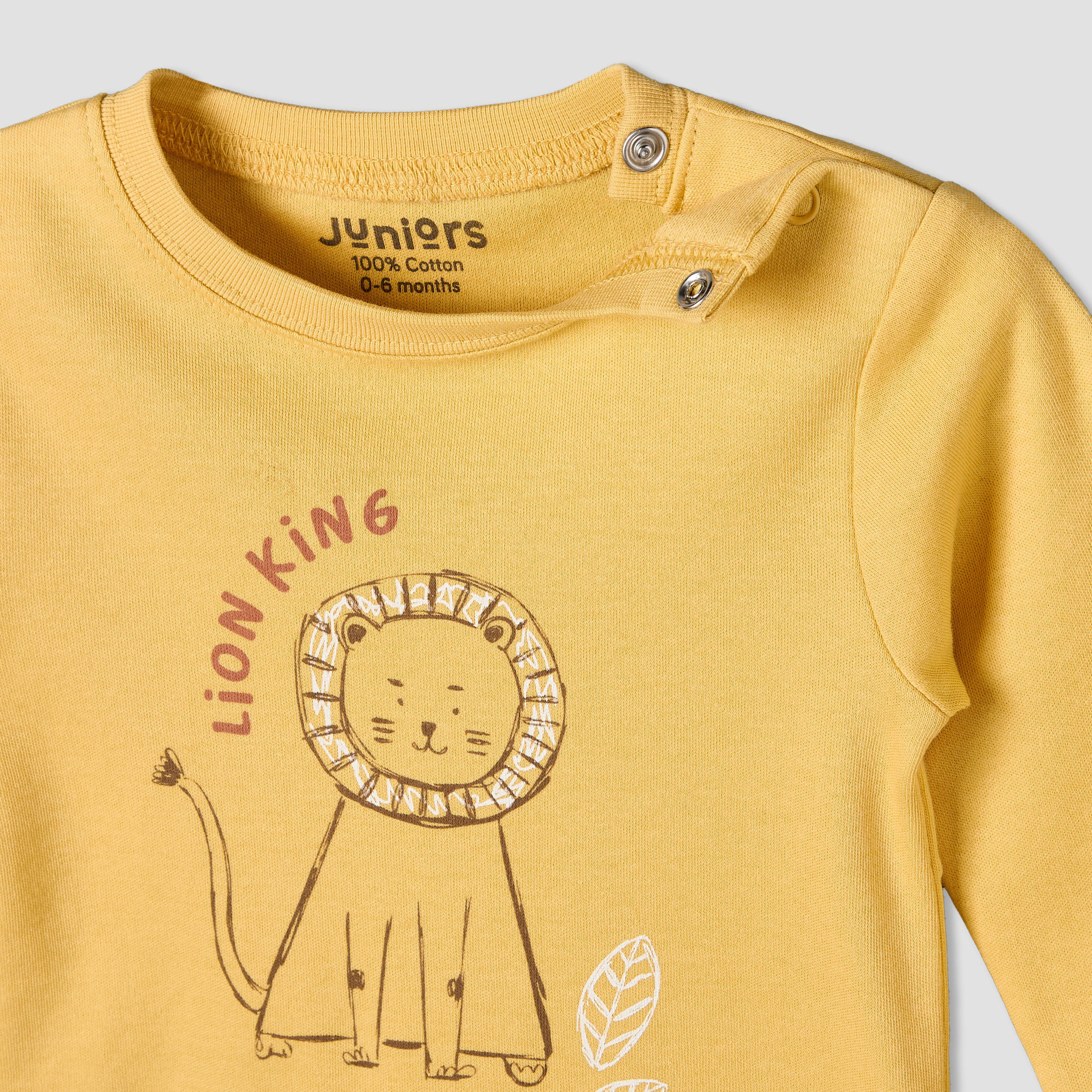 Juniors Cotton Round Neck Long Sleeves Pyjama Set with Safari Print-baby-boys-clothing-nightwear-pyjamasets-image-6
