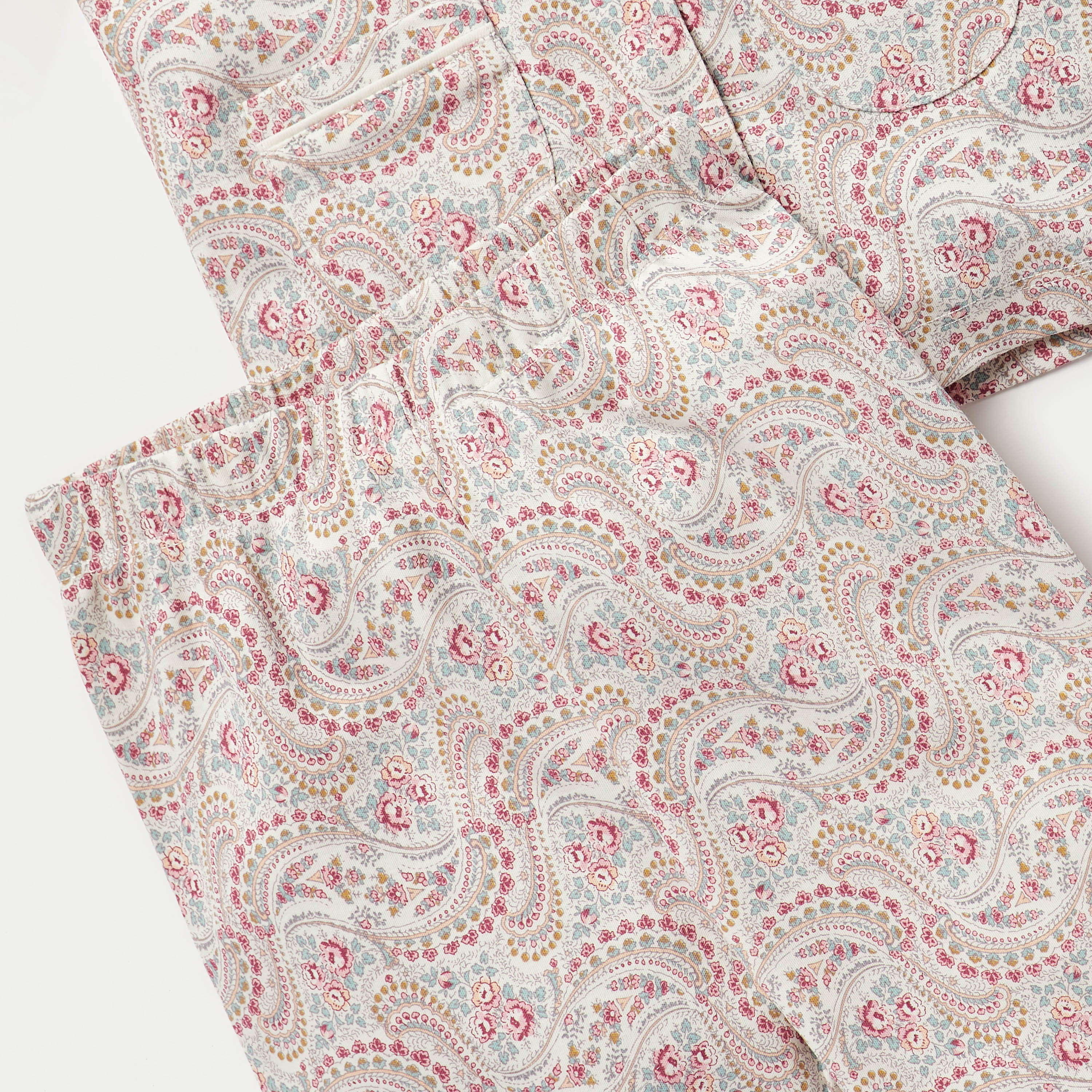 Giggles All-Over Paisley Print Long Sleeves Shirt and Pyjama Set-baby-girls-clothing-nightwear-pyjamasets-image-5