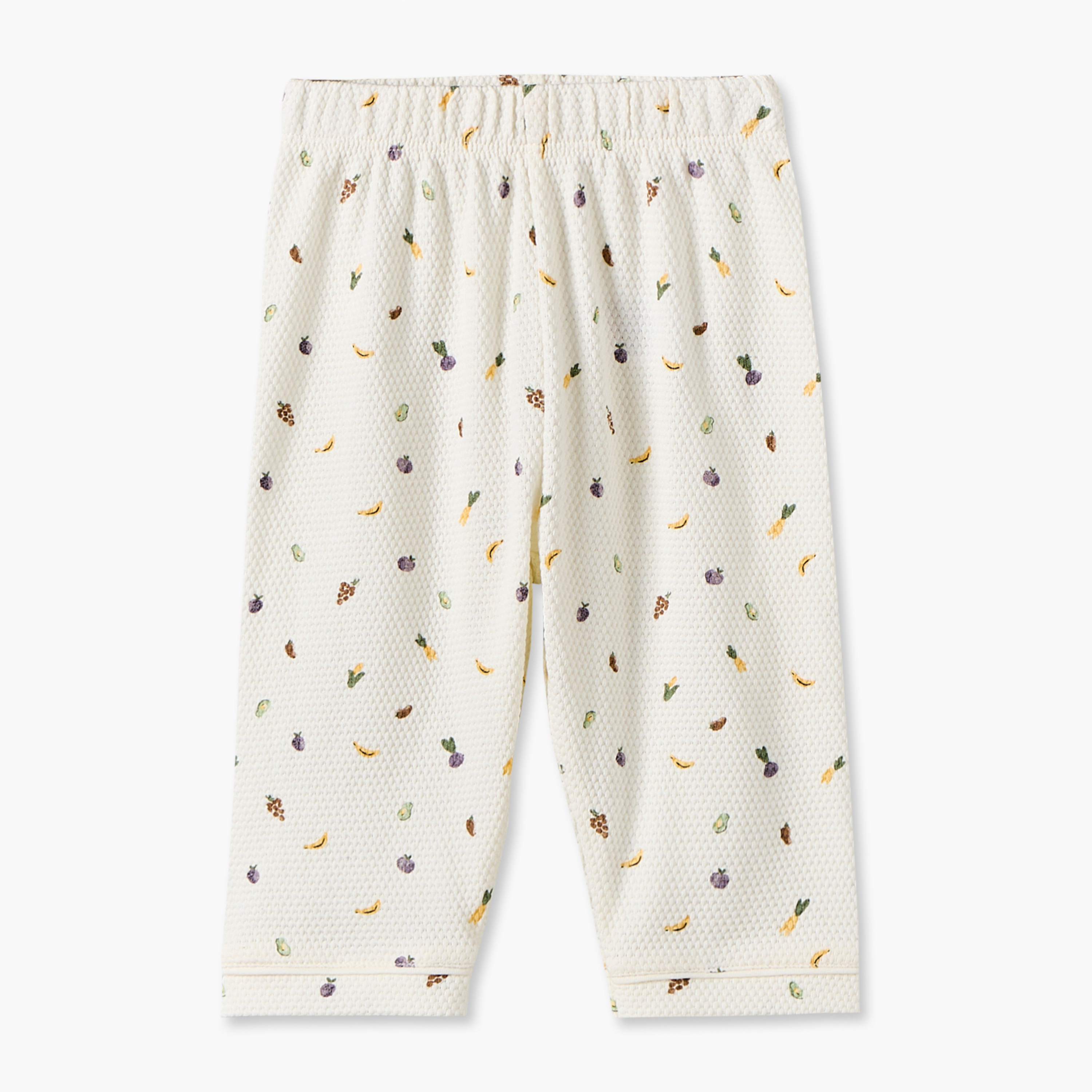 طقم بيجاما قطن بياقة وأكمام طويلة بطبعات فواكه من جونيورز-baby-girls-clothing-nightwear-pyjamasets-image-4