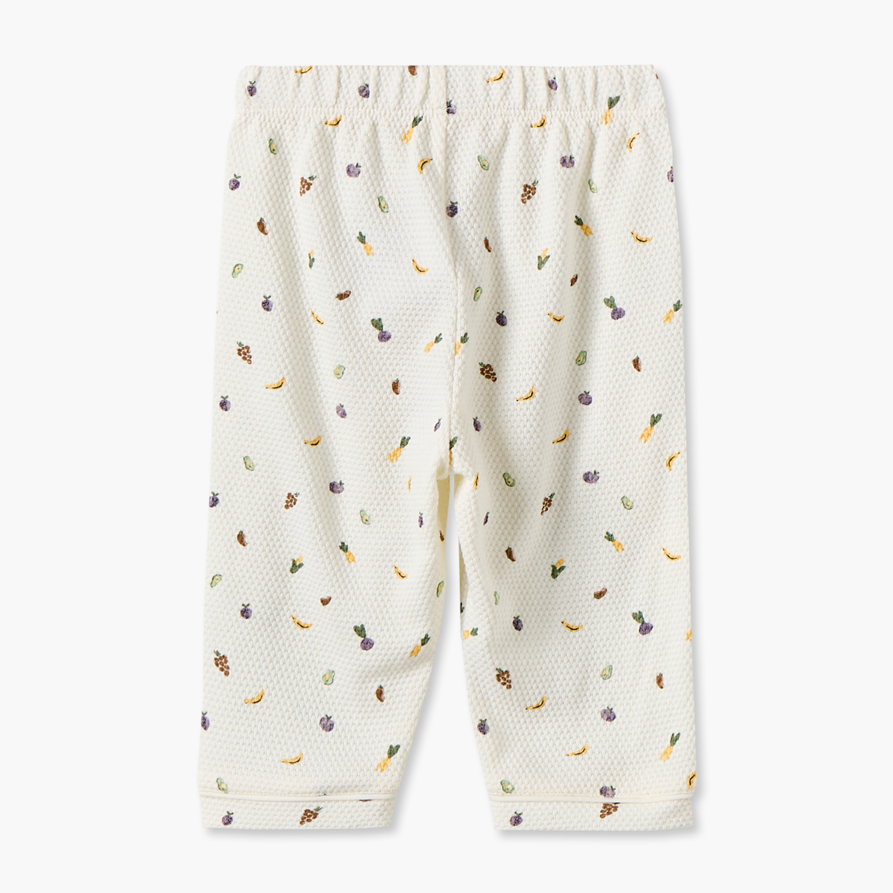 طقم بيجاما قطن بياقة وأكمام طويلة بطبعات فواكه من جونيورز-baby-girls-clothing-nightwear-pyjamasets-image-6