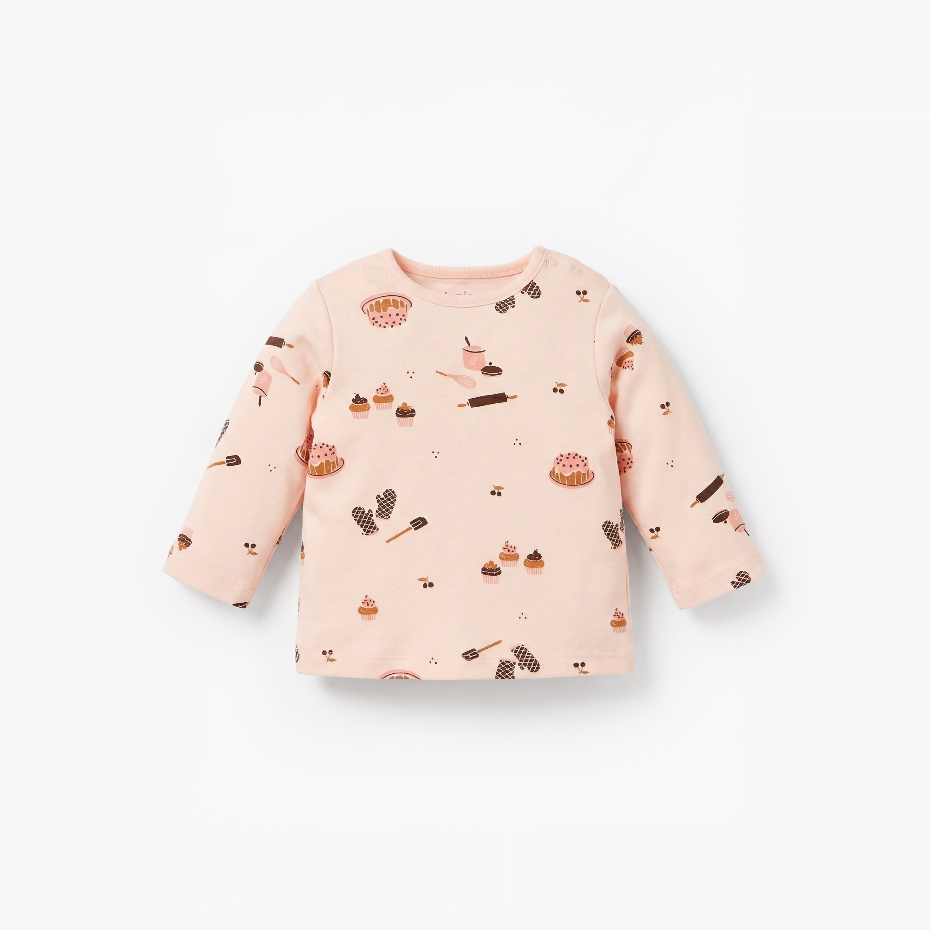 Juniors Cotton Round Neck Long Sleeves Pyjama Set with Print-baby-girls-clothing-nightwear-pyjamasets-image-2