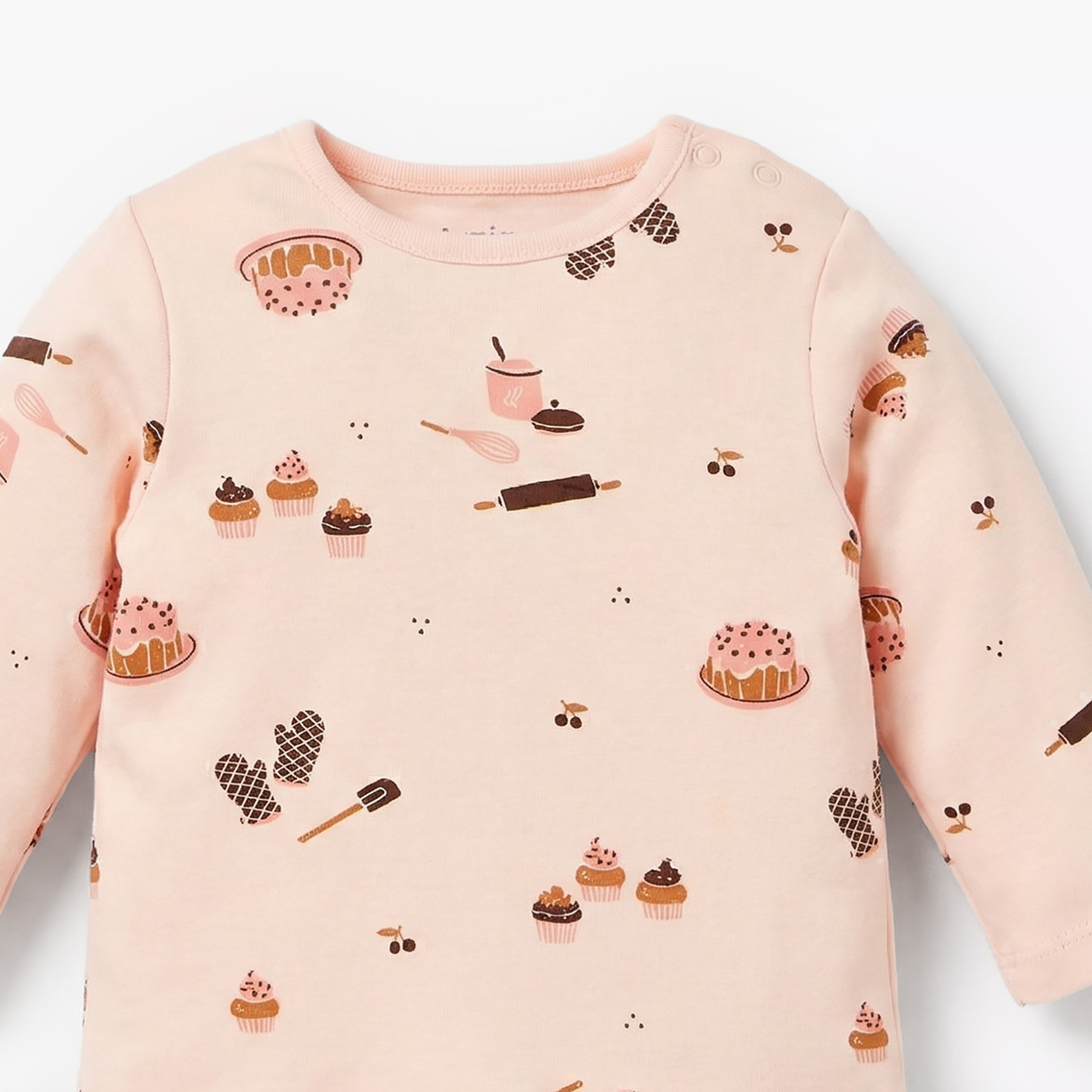 Juniors Cotton Round Neck Long Sleeves Pyjama Set with Print-baby-girls-clothing-nightwear-pyjamasets-image-4
