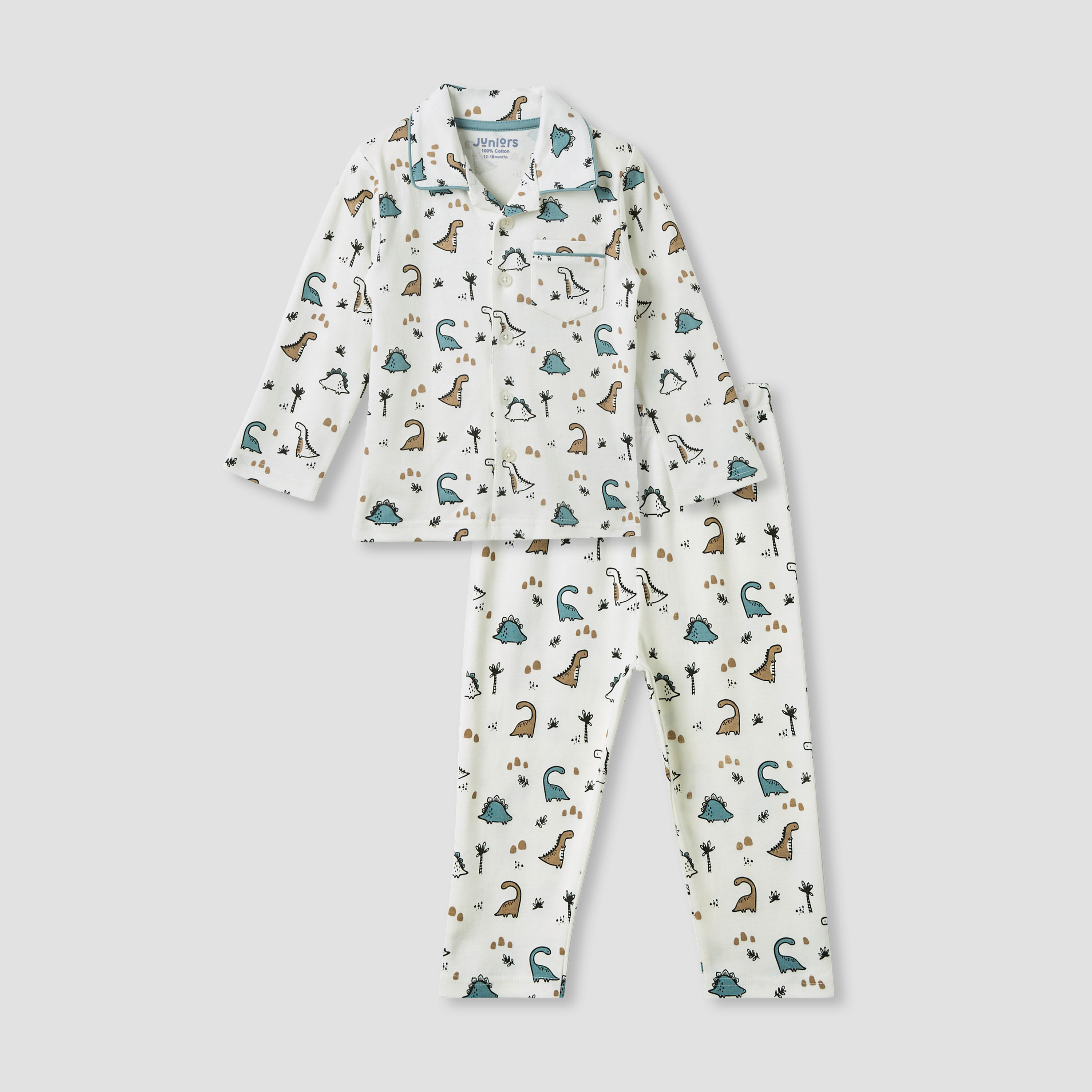 طقم بنطلون بيجاما وقميص بطبعات من جونيورز-baby-boys-clothing-nightwear-pyjamasets-image-7