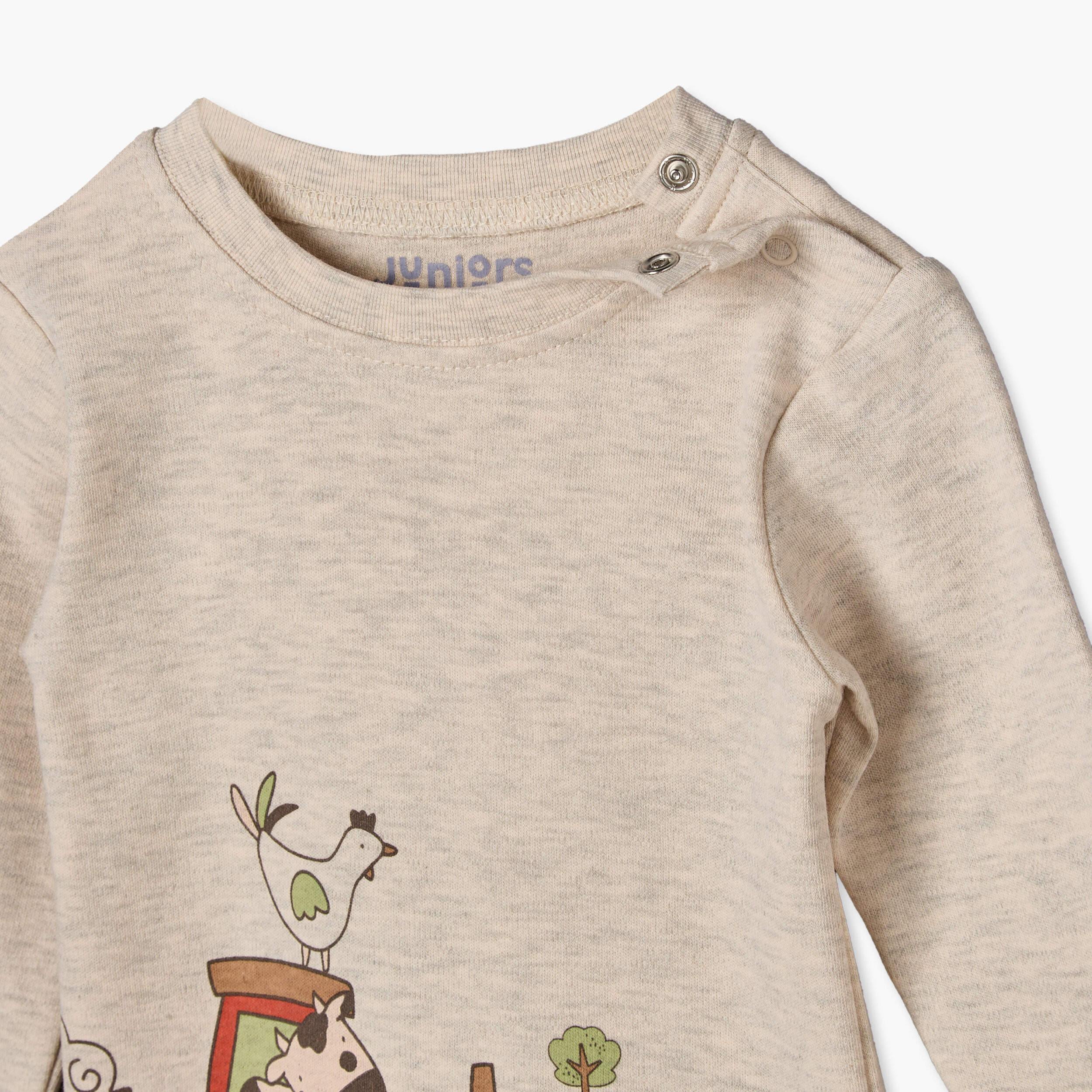 Pack of 4 Juniors Cotton Crew Neck Long Sleeves Pyjama Set with Construction Vehicle Print-baby-boys-clothing-nightwear-pyjamasets-image-13