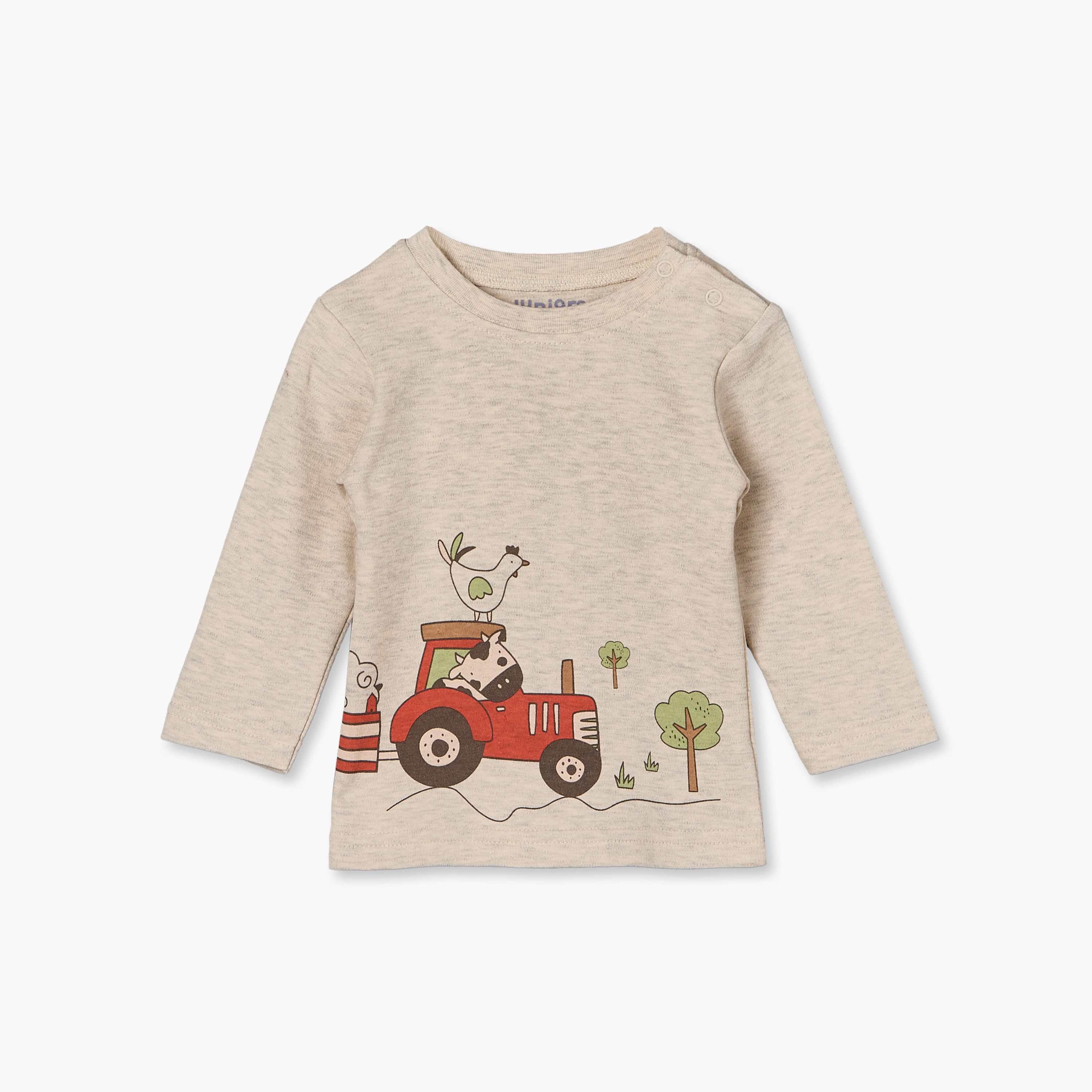 Pack of 4 Juniors Cotton Crew Neck Long Sleeves Pyjama Set with Construction Vehicle Print-baby-boys-clothing-nightwear-pyjamasets-image-3