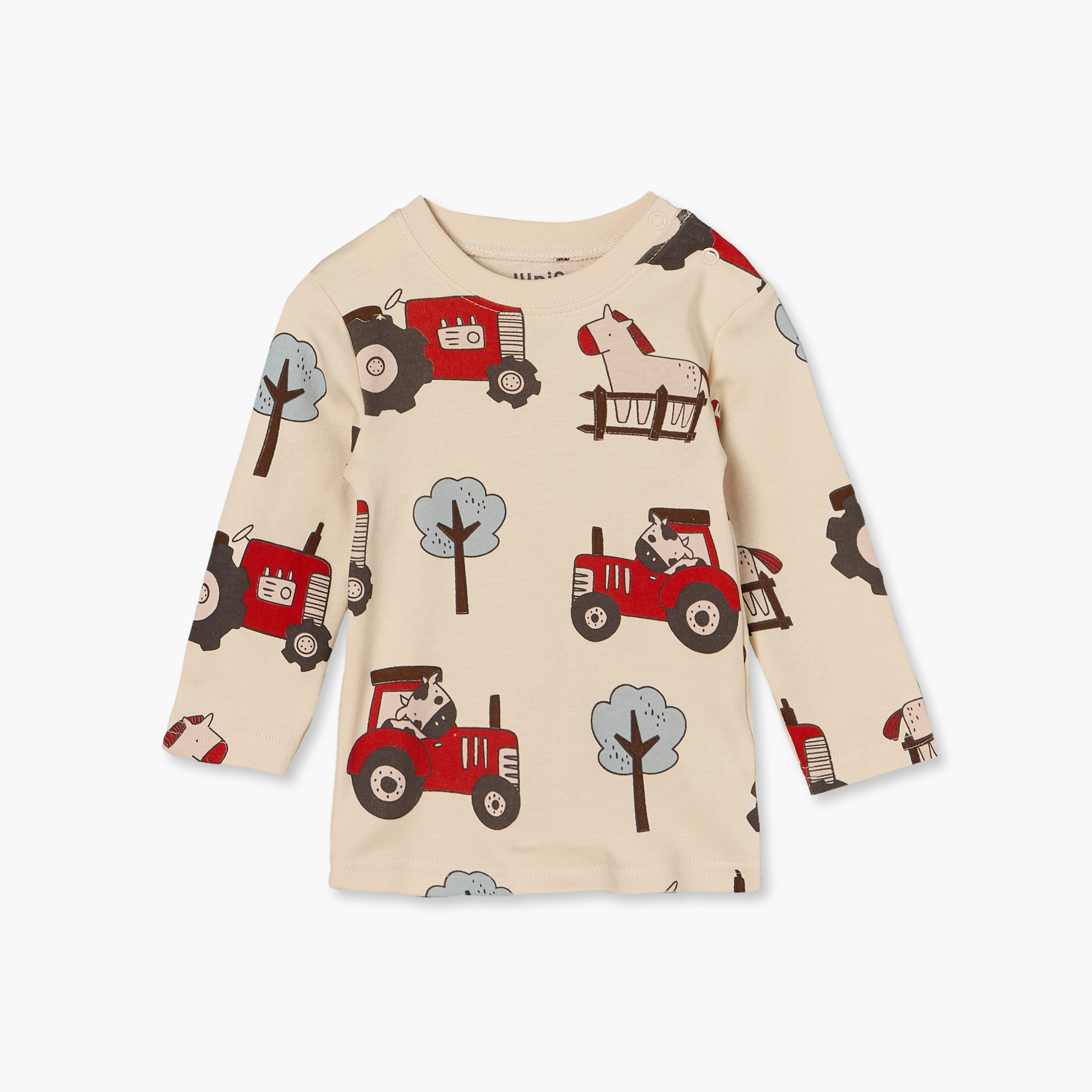 Pack of 4 Juniors Cotton Crew Neck Long Sleeves Pyjama Set with Construction Vehicle Print-baby-boys-clothing-nightwear-pyjamasets-image-7