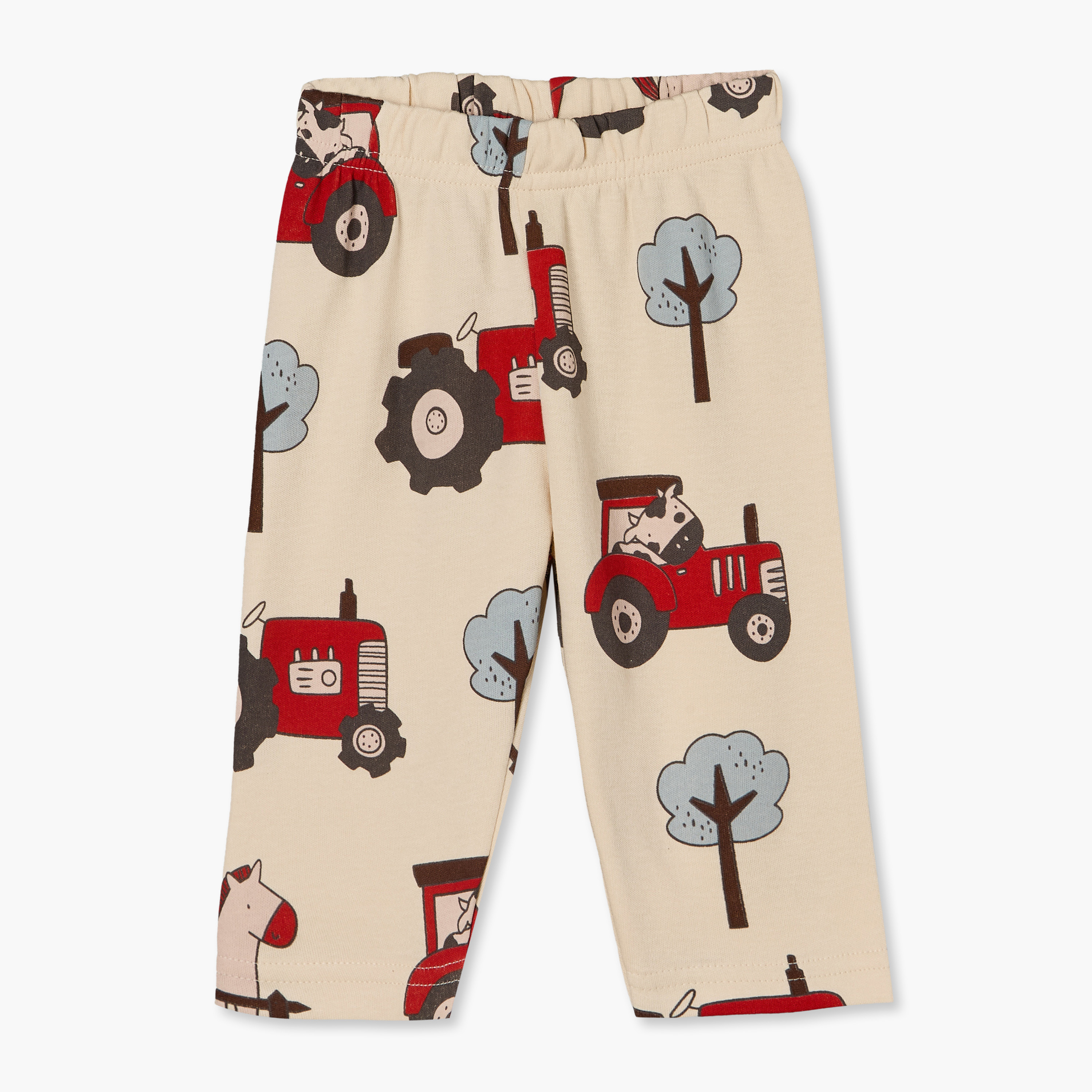 Pack of 4 Juniors Cotton Crew Neck Long Sleeves Pyjama Set with Construction Vehicle Print-baby-boys-clothing-nightwear-pyjamasets-image-8