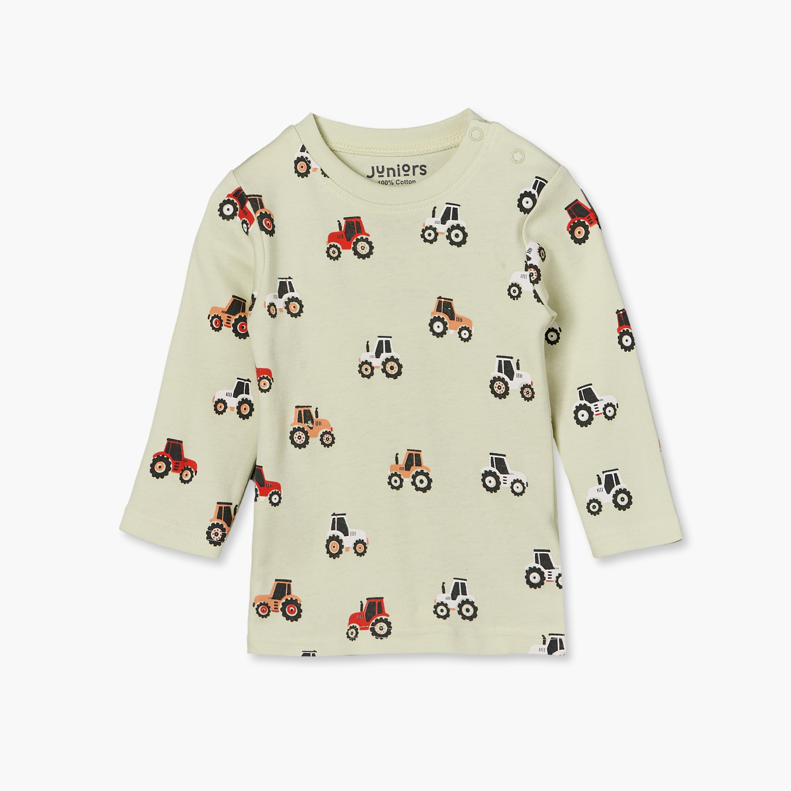 Pack of 4 Juniors Cotton Crew Neck Long Sleeves Pyjama Set with Construction Vehicle Print-baby-boys-clothing-nightwear-pyjamasets-image-9