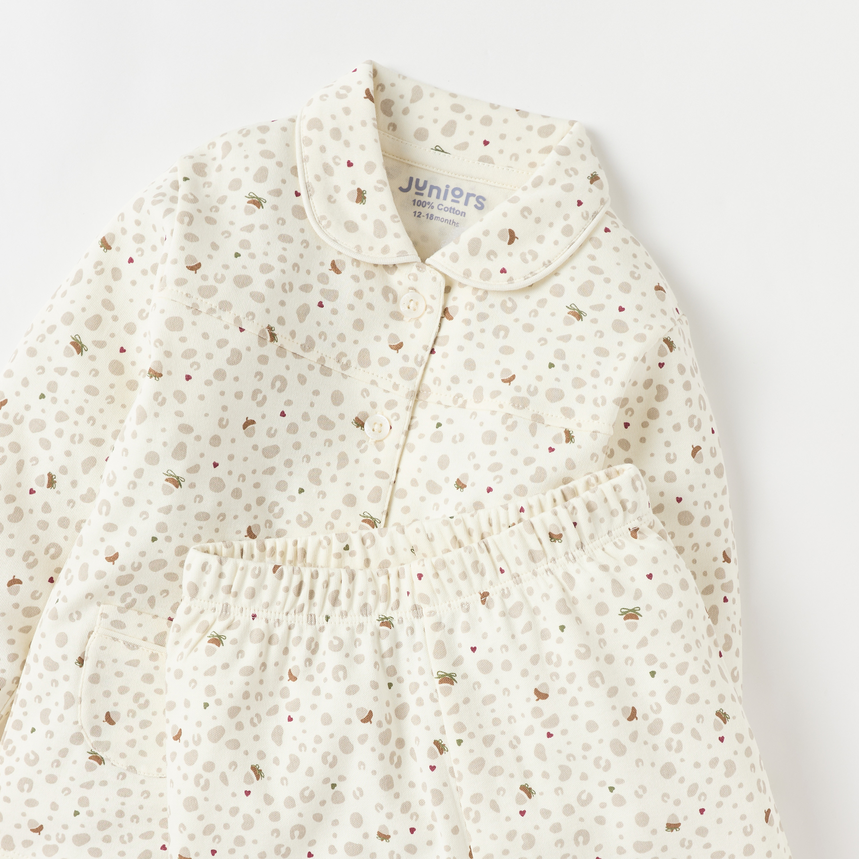 Juniors All-Over Printed Shirt and Pyjama Set-baby-girls-clothing-nightwear-pyjamasets-image-4