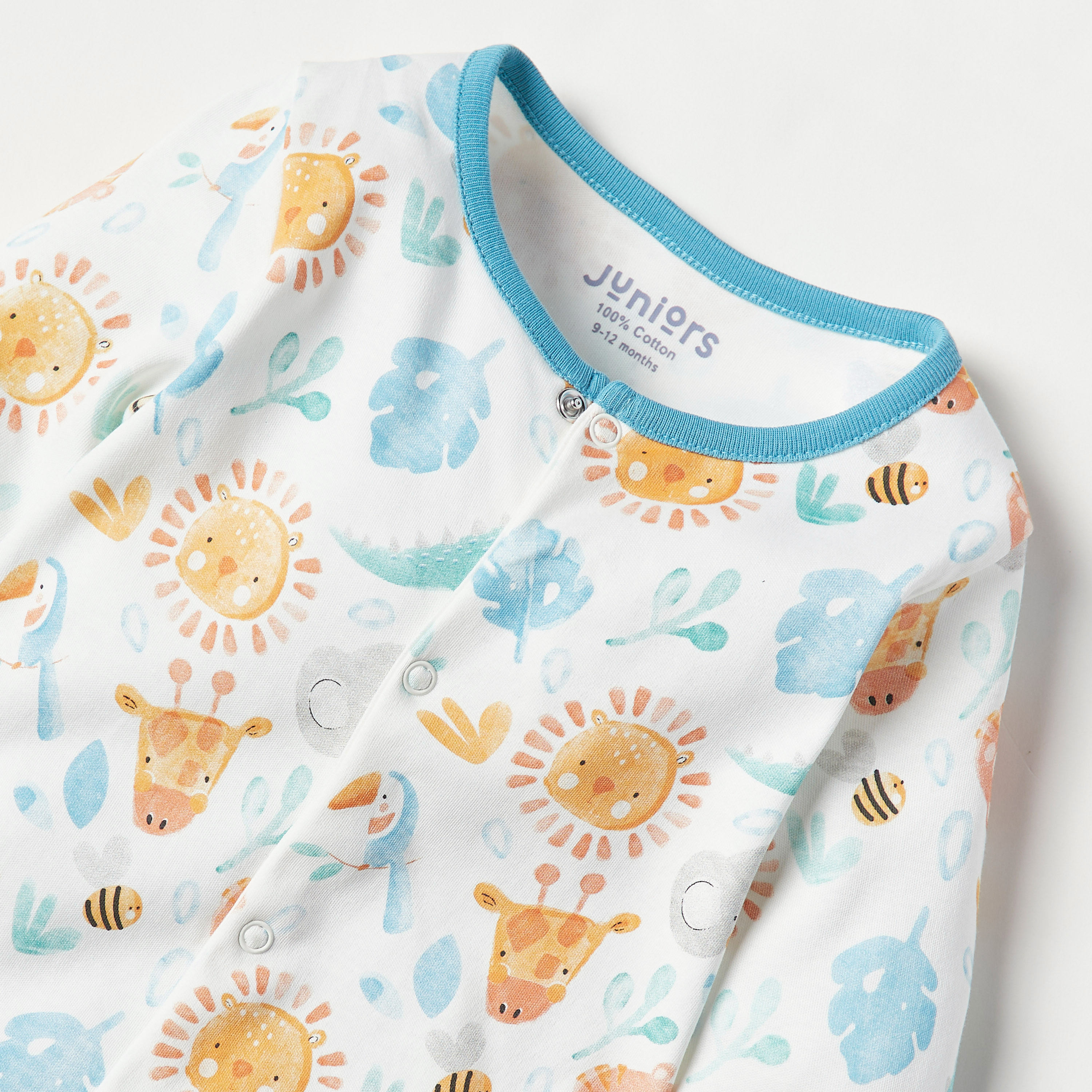 Juniors All-Over Print Romper with Long Sleeves-baby-boys-clothing-nightwear-sleepsuits-image-2