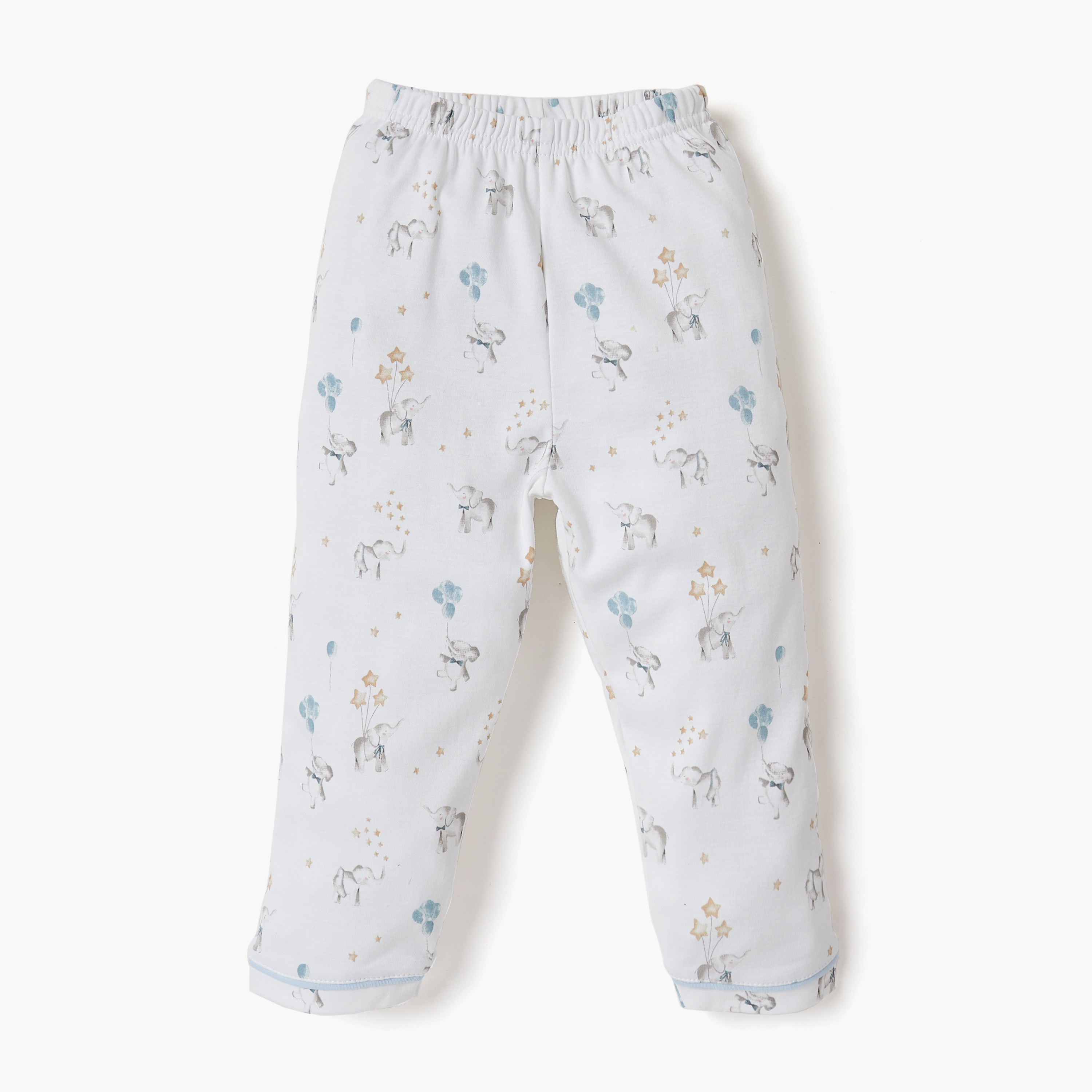 Giggles All-Over Elephant Print Shirt and Pyjama Set-baby-boys-clothing-nightwear-pyjamasets-image-2