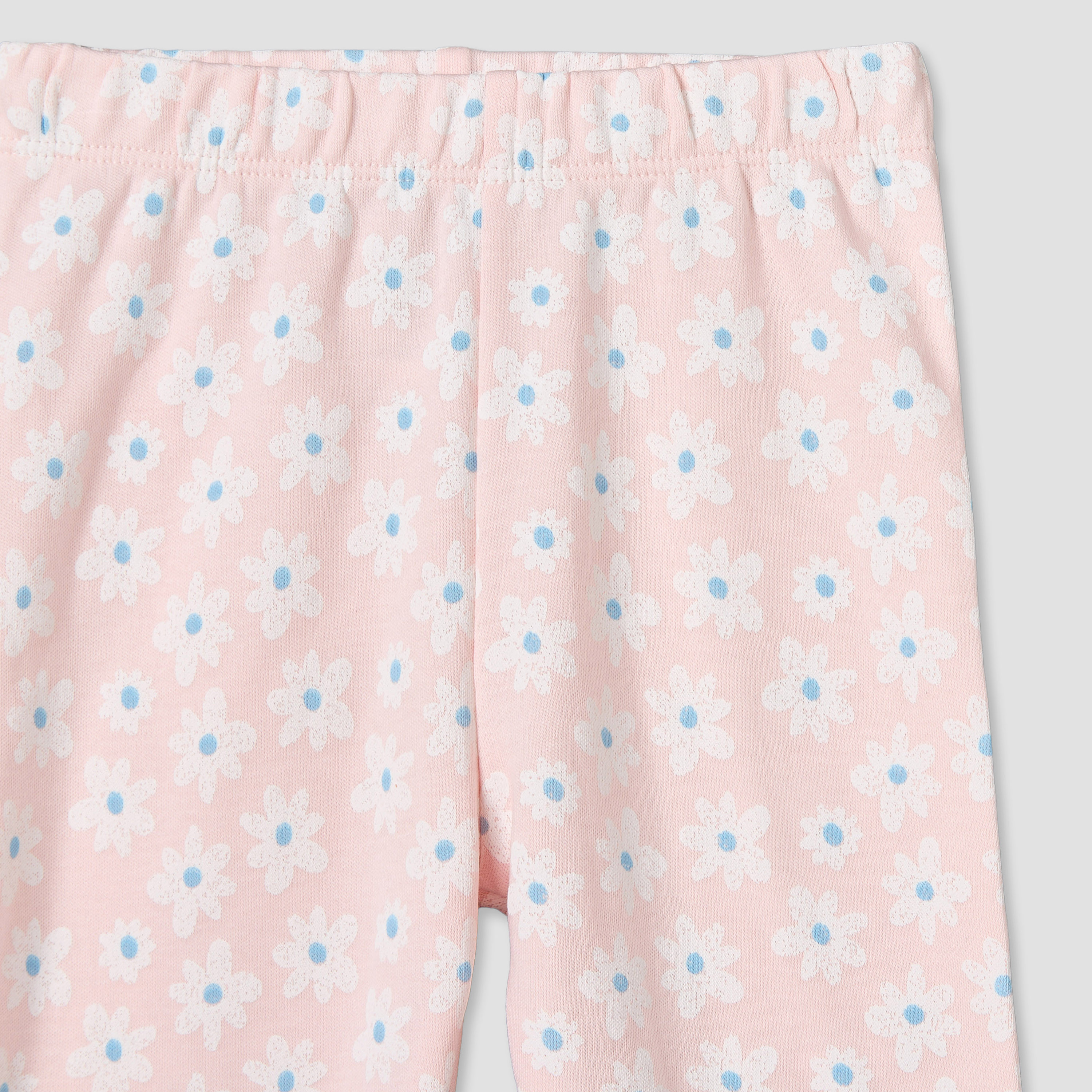 Juniors Cotton Round Neck Long Sleeves Pyjama Set with Floral Print-baby-girls-clothing-nightwear-pyjamasets-image-8