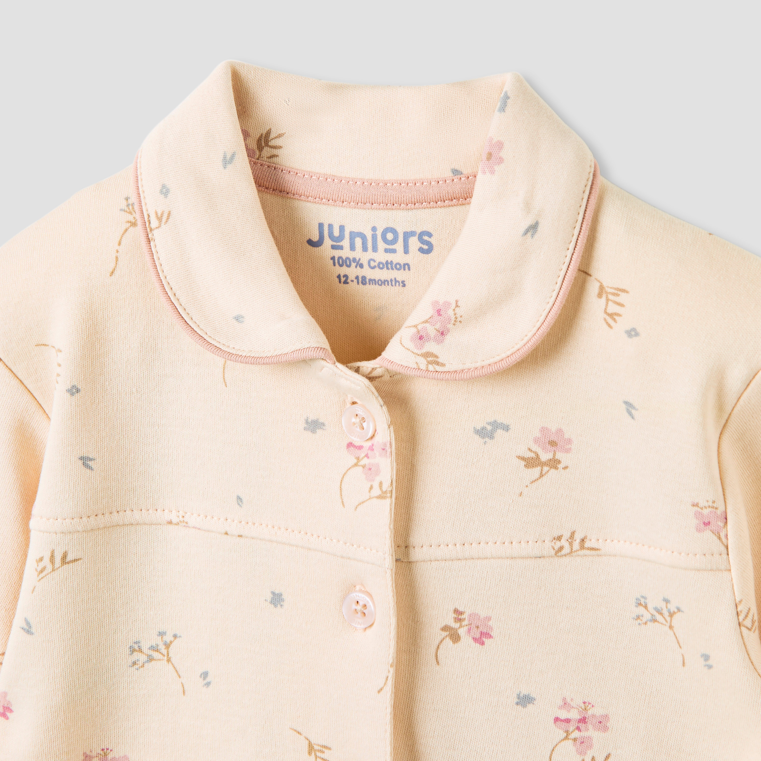 طقم بنطلون بيجاما وقميص بطبعات من جونيورز-baby-girls-clothing-nightwear-pyjamasets-image-4