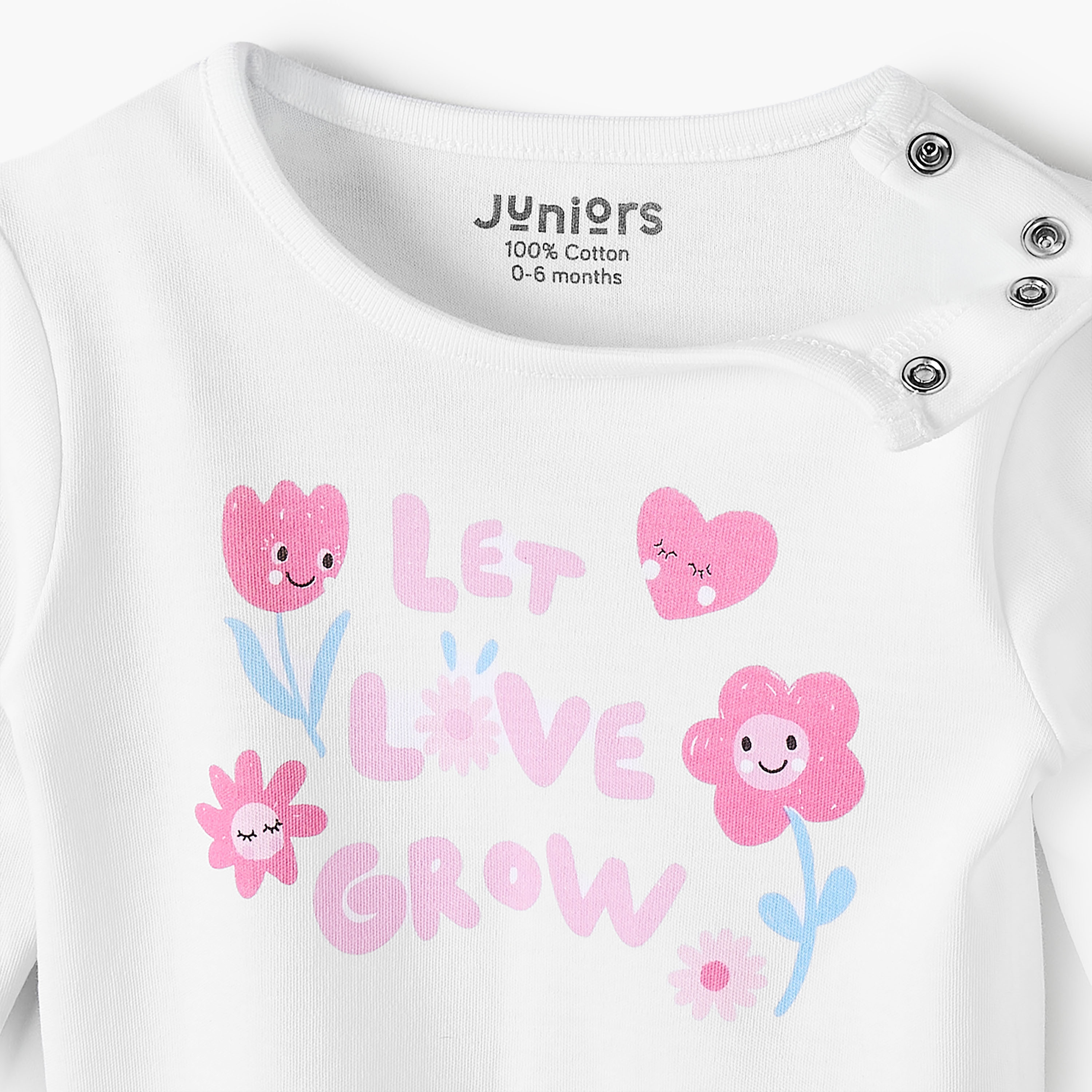 Juniors Cotton Crew Neck Long Sleeves Pyjama Set with Slogan Print-baby-girls-clothing-nightwear-pyjamasets-image-6