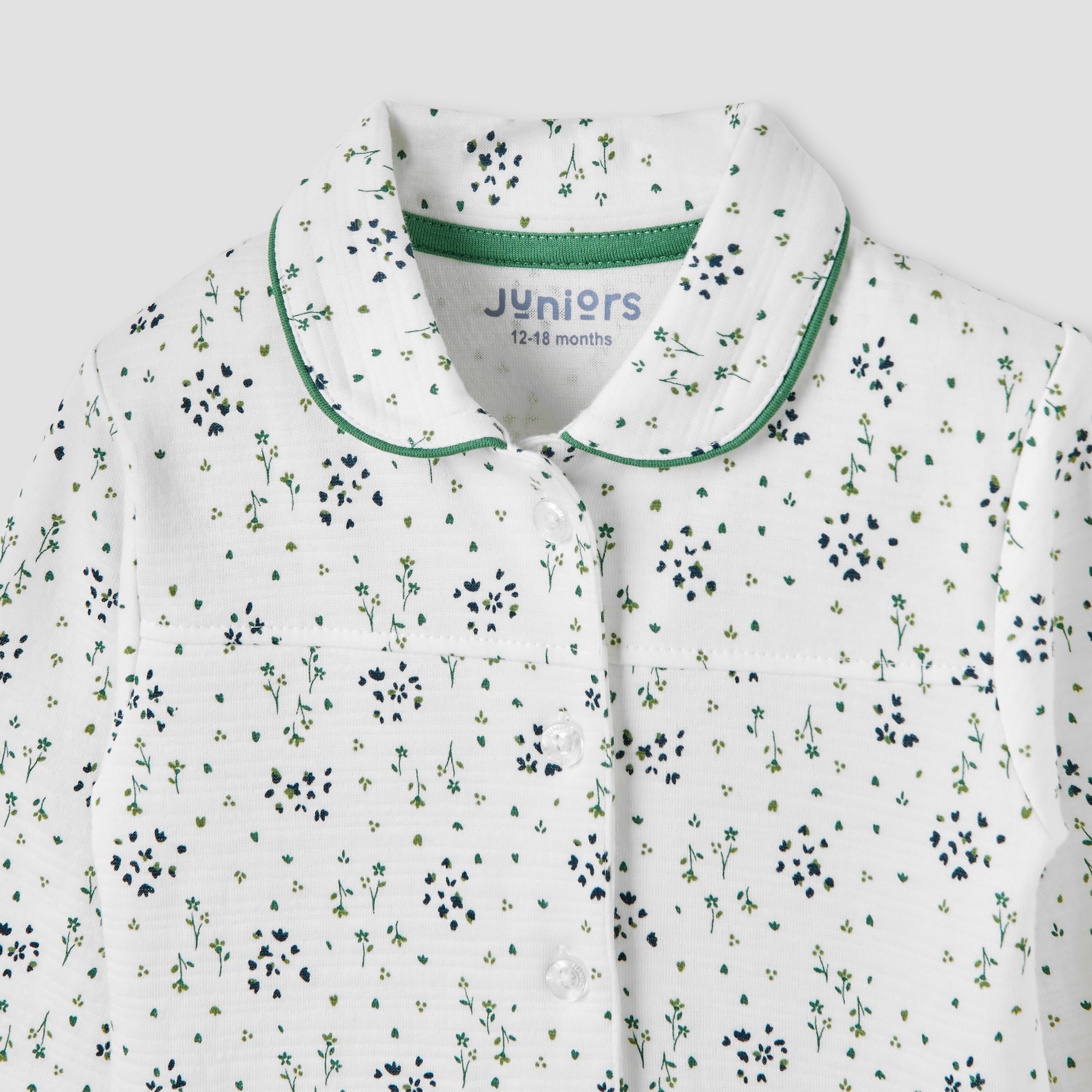 Juniors Floral Print Shirt and Pyjama Set-baby-girls-clothing-nightwear-pyjamasets-image-4