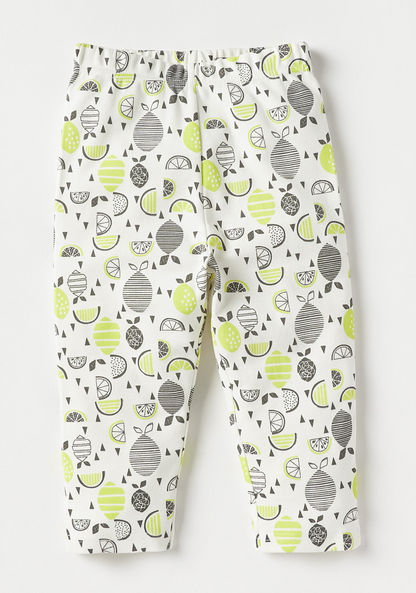 Juniors All-Over Fruit Print Shirt and Pyjama Set-Pyjama Sets-image-2