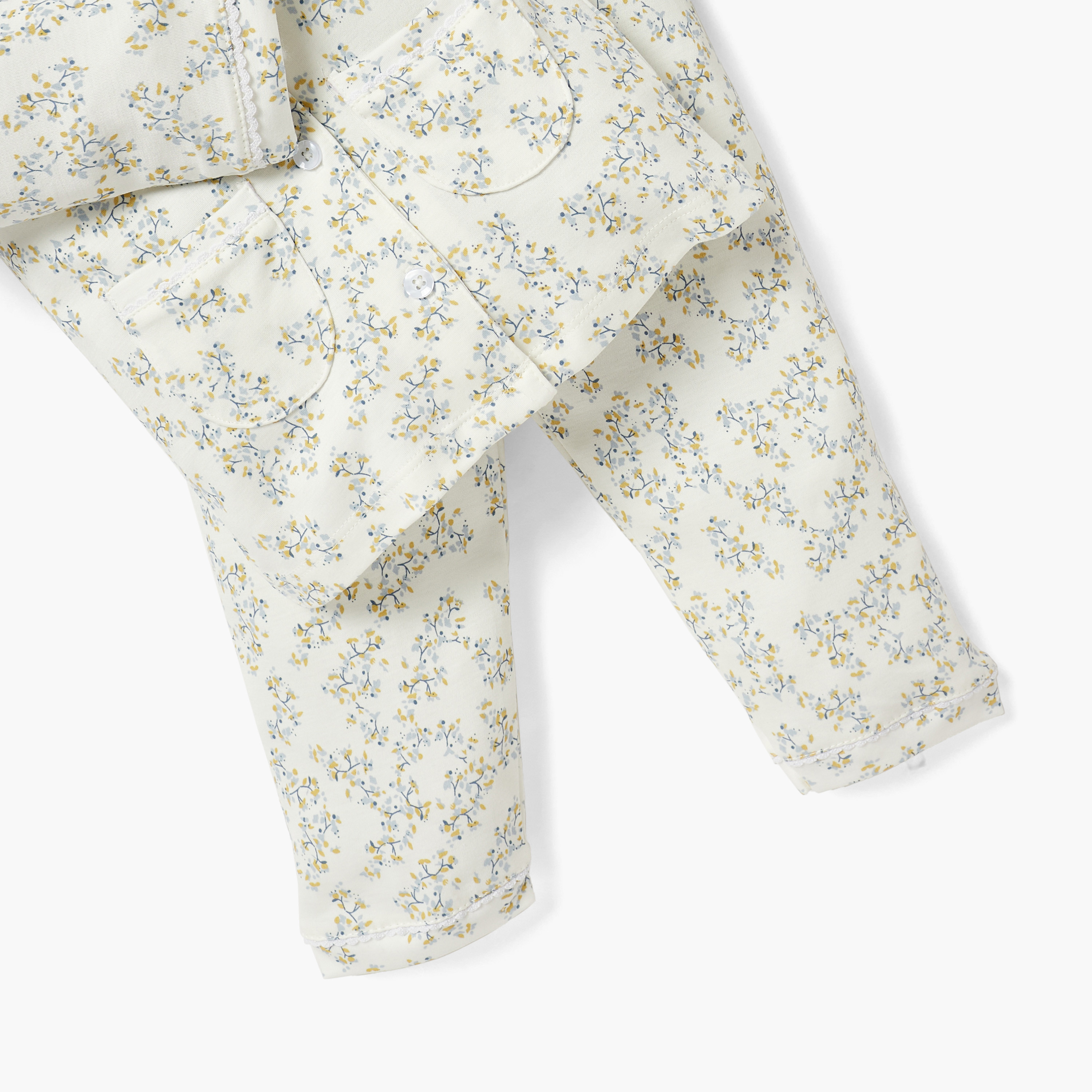 Giggles All-Over Floral Print Shirt and Pyjama Set-baby-girls-clothing-nightwear-pyjamasets-image-4