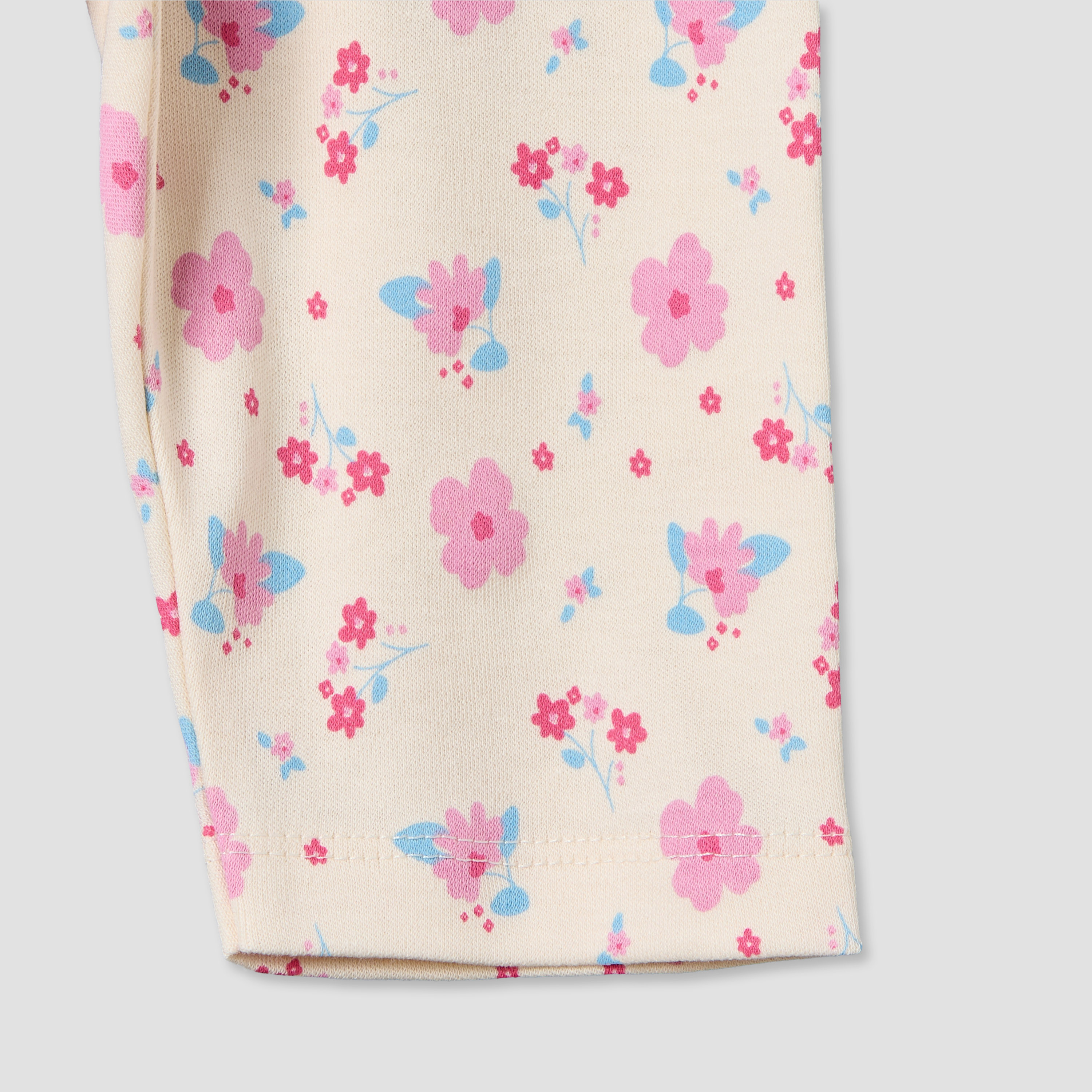 Juniors Cotton Crew Neck Long Sleeves Pyjama Set with Floral Print-baby-girls-clothing-nightwear-pyjamasets-image-9