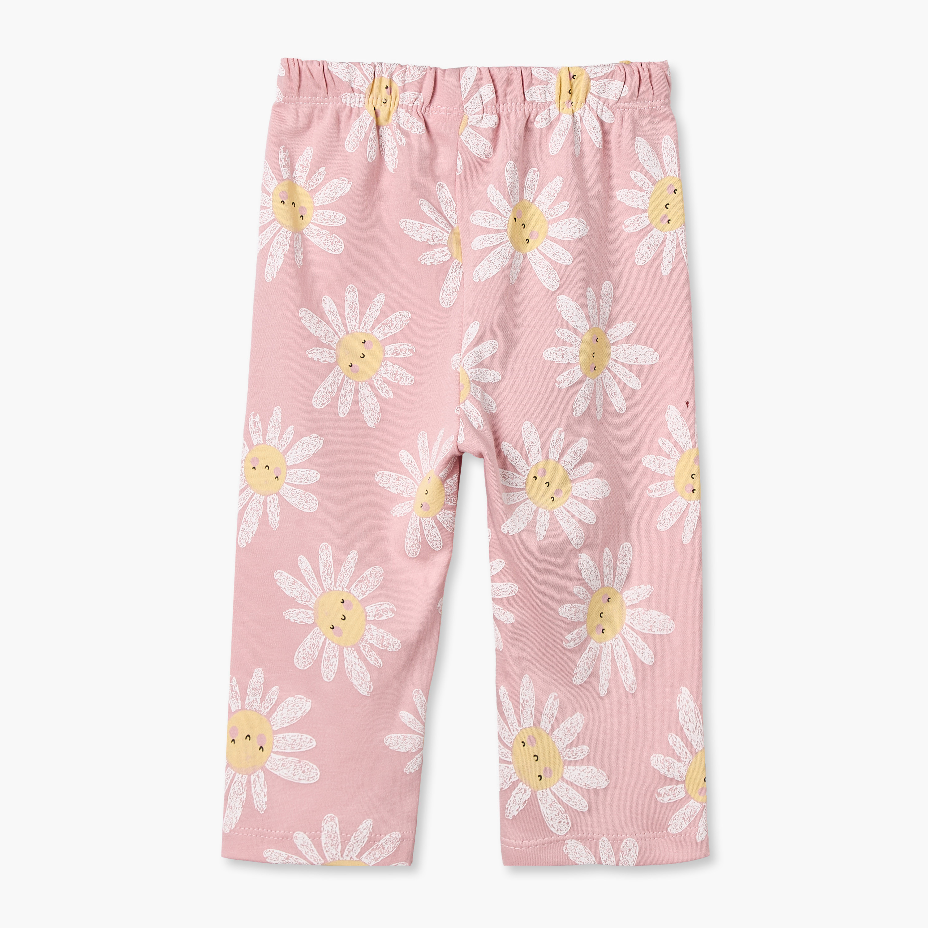 طقم بيجاما قطن بأكمام طويلة وياقة مستديرة بطبعات زهور من جونيورز-baby-girls-clothing-nightwear-pyjamasets-image-6