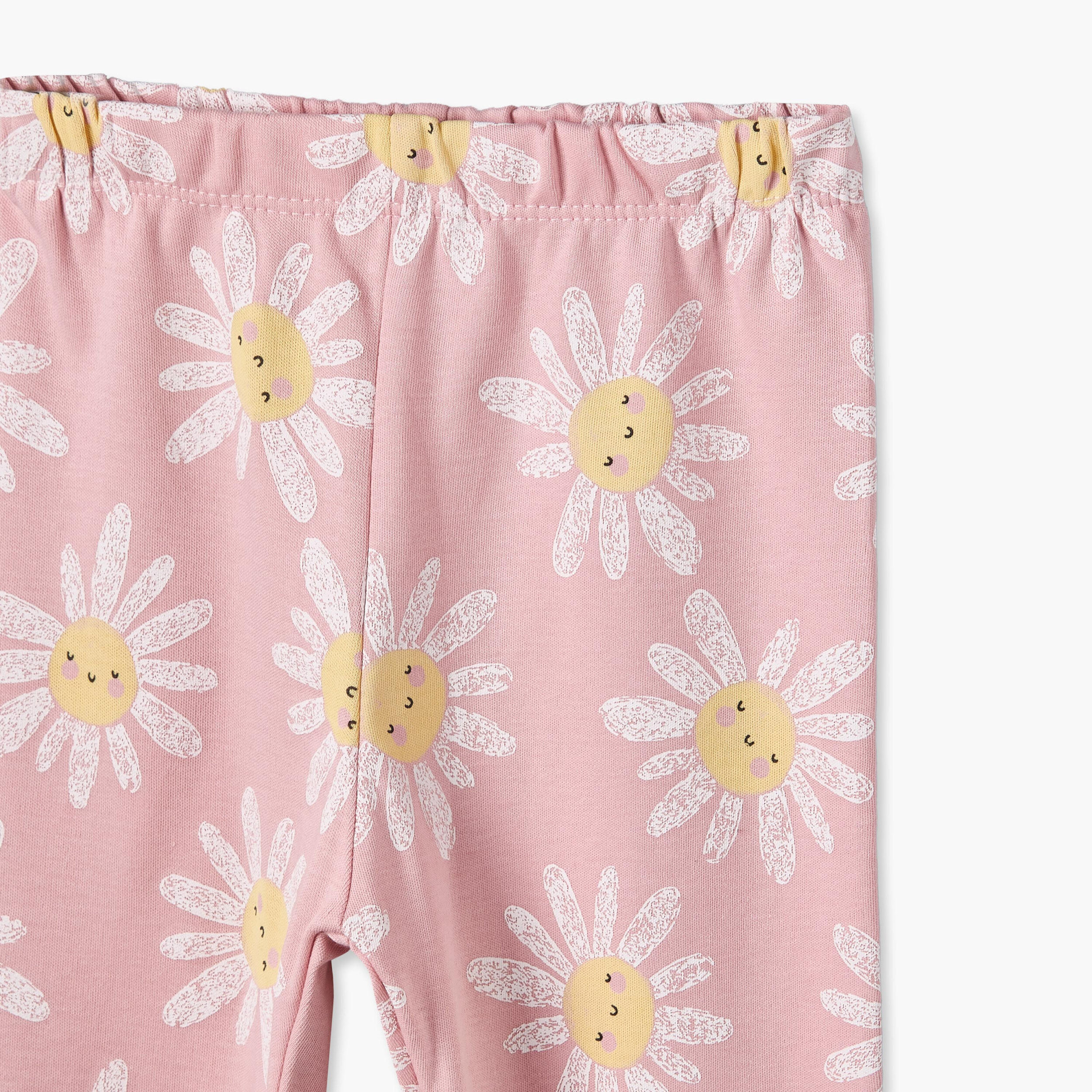 طقم بيجاما قطن بأكمام طويلة وياقة مستديرة بطبعات زهور من جونيورز-baby-girls-clothing-nightwear-pyjamasets-image-9