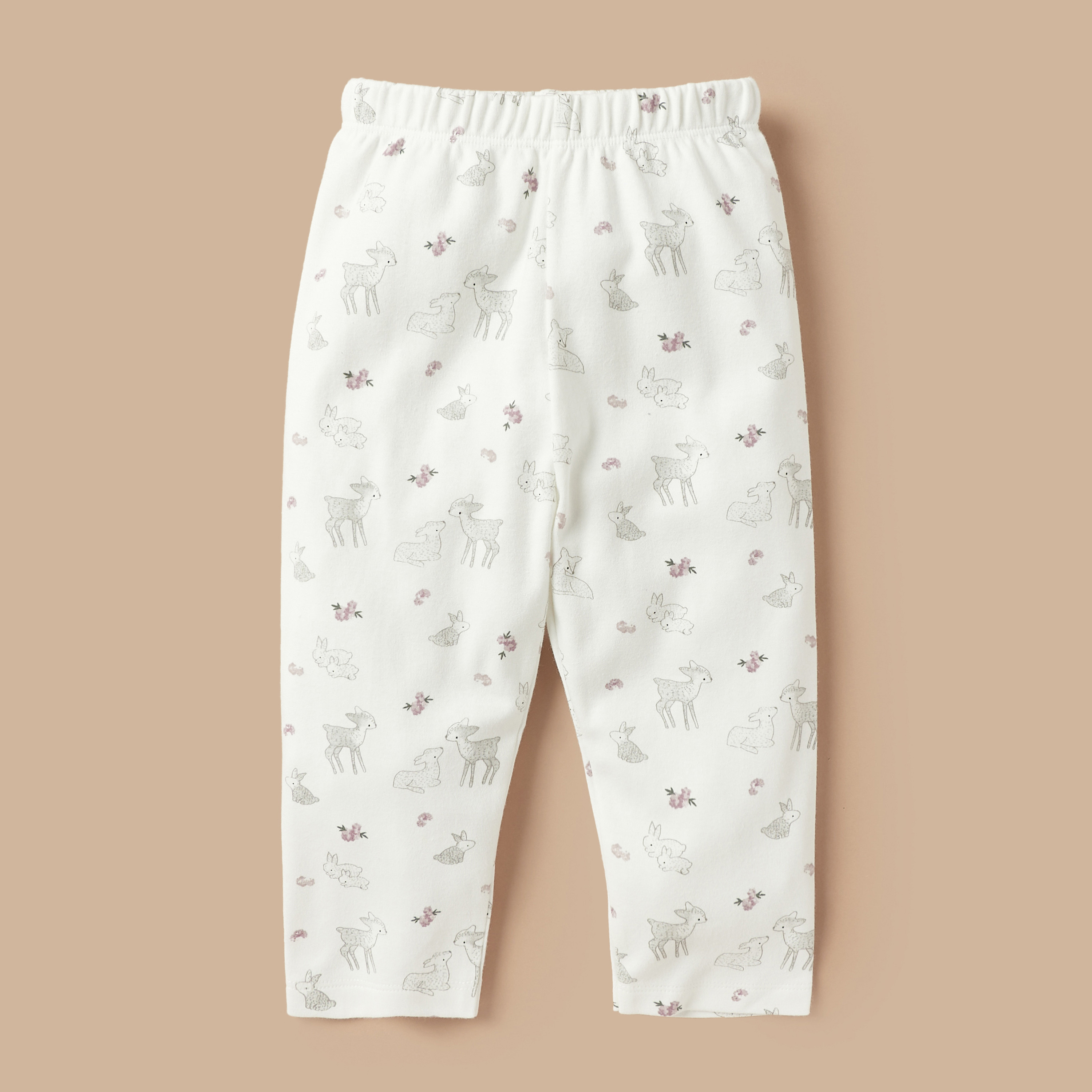 Juniors All-Over Deer Print Shirt and Pyjama Set-baby-girls-clothing-nightwear-pyjamasets-image-3